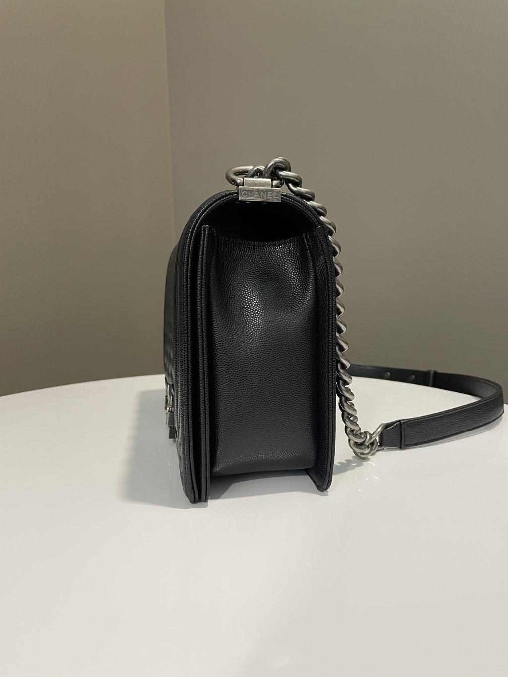 Chanel Quilted New Medium Boy Black Caviar