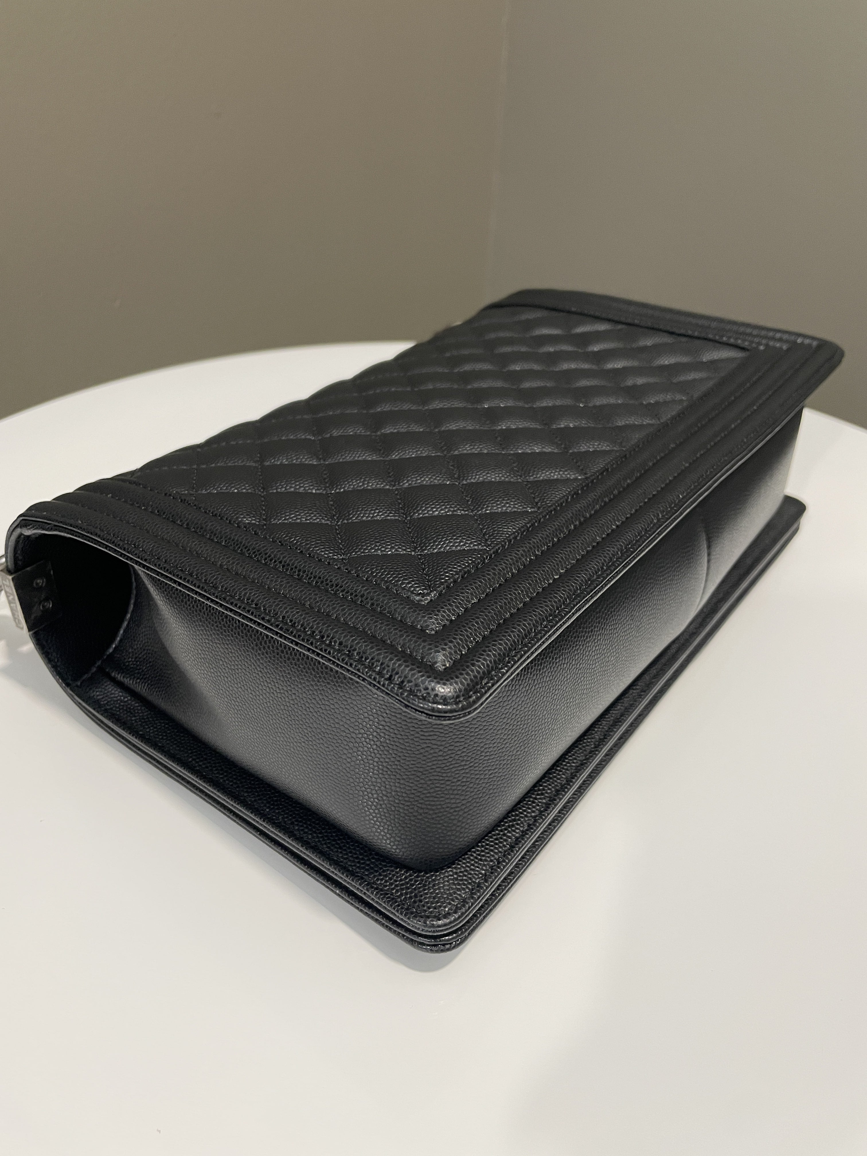 Chanel Quilted New Medium Boy Black Caviar