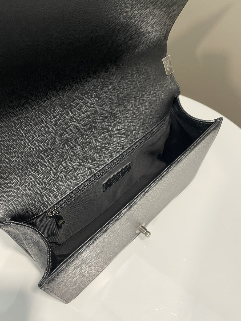 Chanel Quilted New Medium Boy Black Caviar
