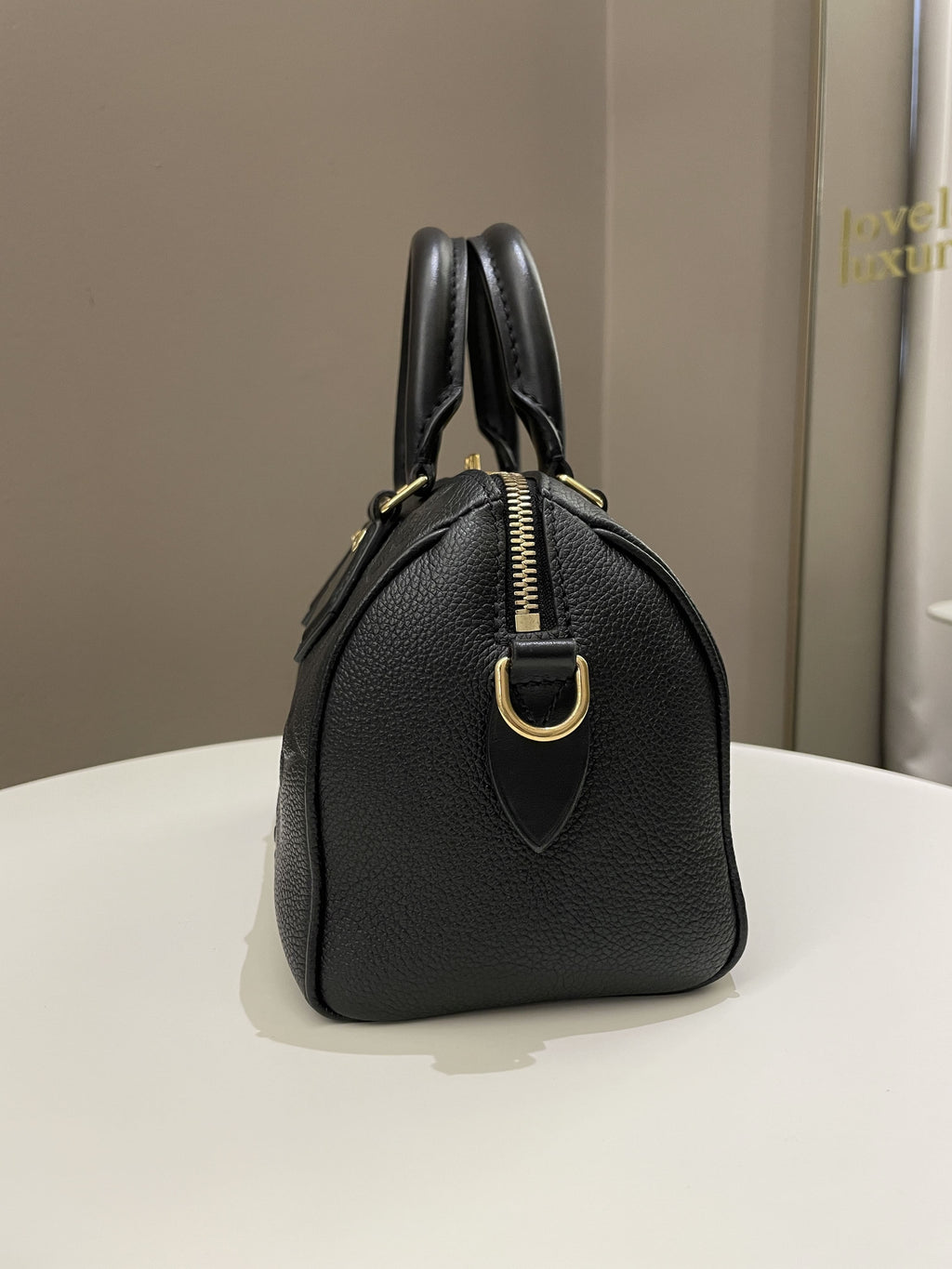 Louis Vuitton Speedy BandouliÃƒÆ’Ã‚Â¨re 20 Black Monogram Empreinte Leather