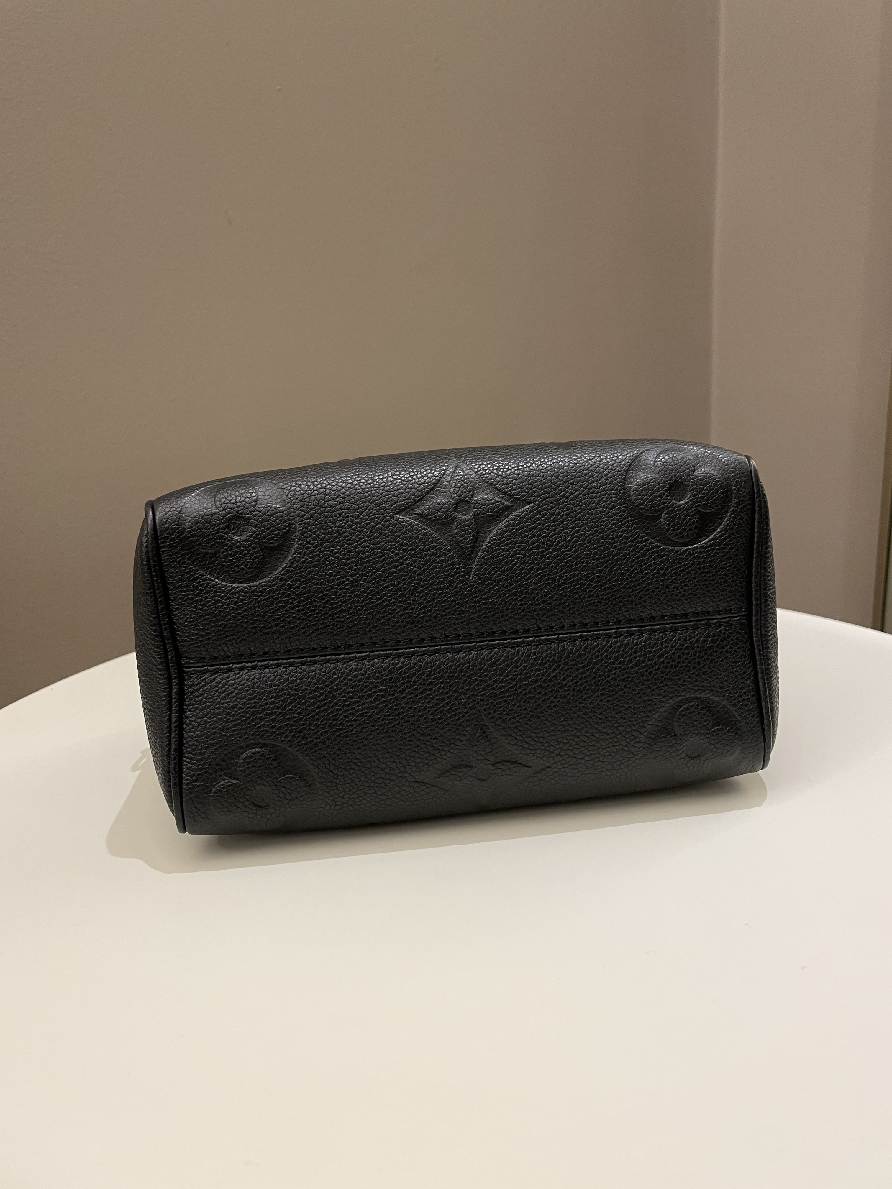 Louis Vuitton Speedy BandouliÃƒÆ’Ã‚Â¨re 20 Black Monogram Empreinte Leather