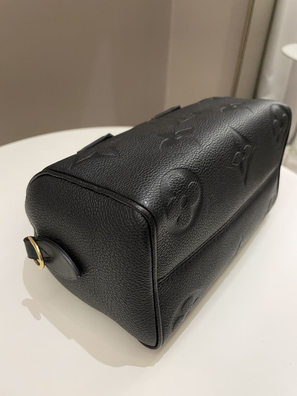 Louis Vuitton Speedy BandouliÃƒÆ’Ã‚Â¨re 20 Black Monogram Empreinte Leather