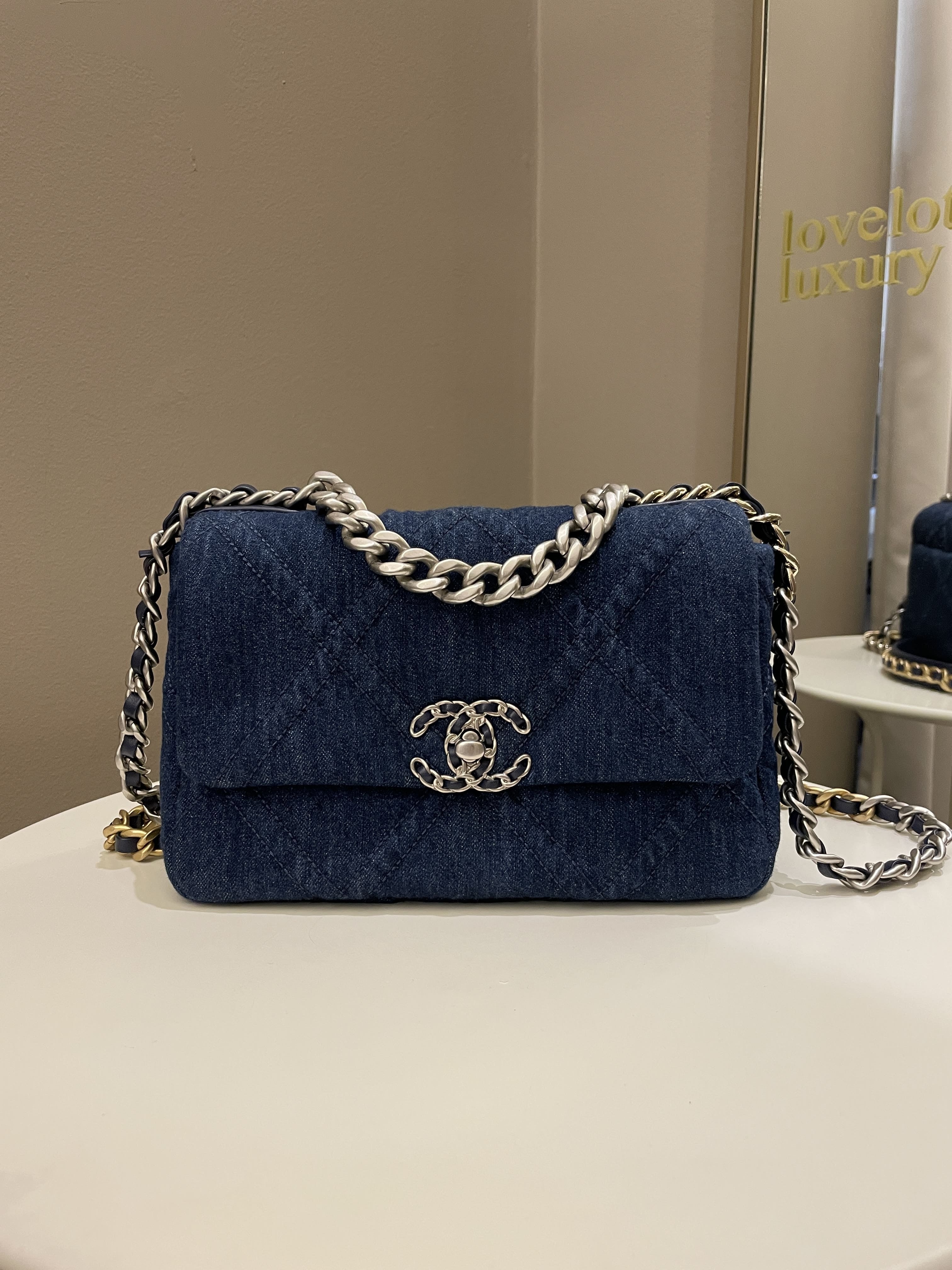 Chanel 19 Flap Bag Dark Denim
