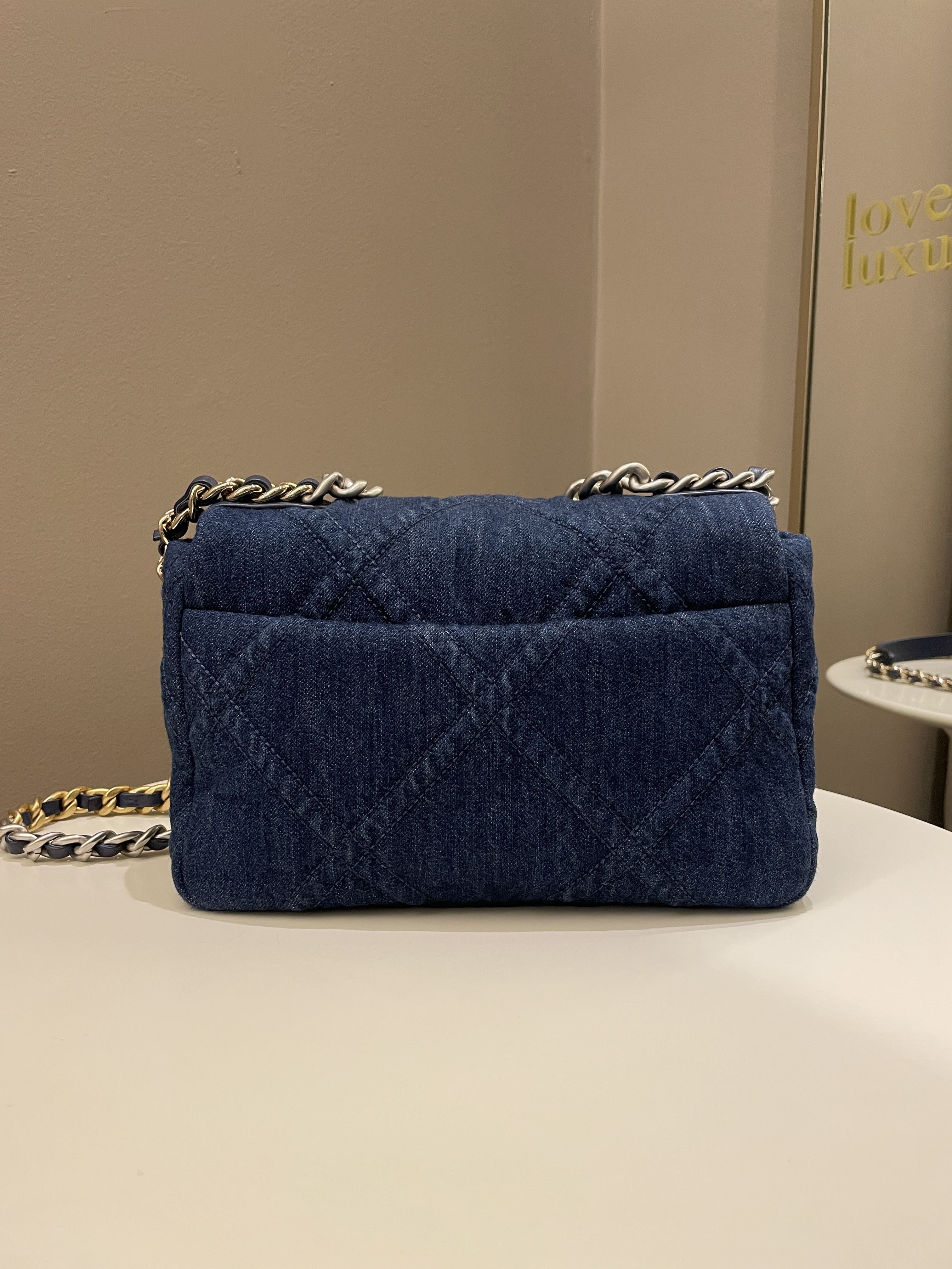 Chanel 19 Flap Bag Dark Denim