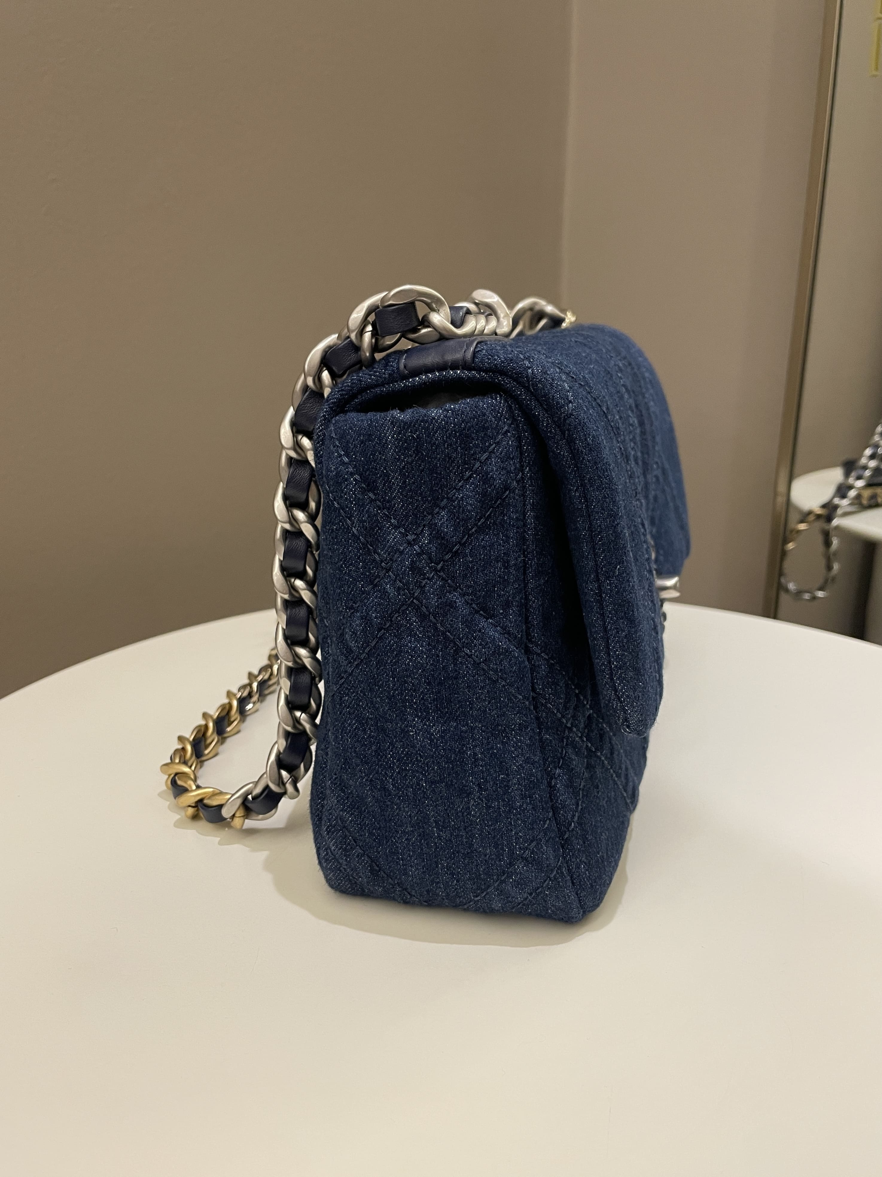 Chanel 19 Flap Bag Dark Denim