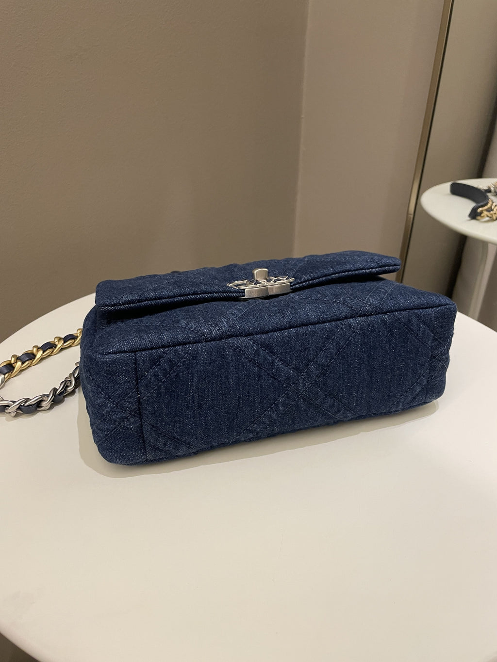 Chanel 19 Flap Bag Dark Denim
