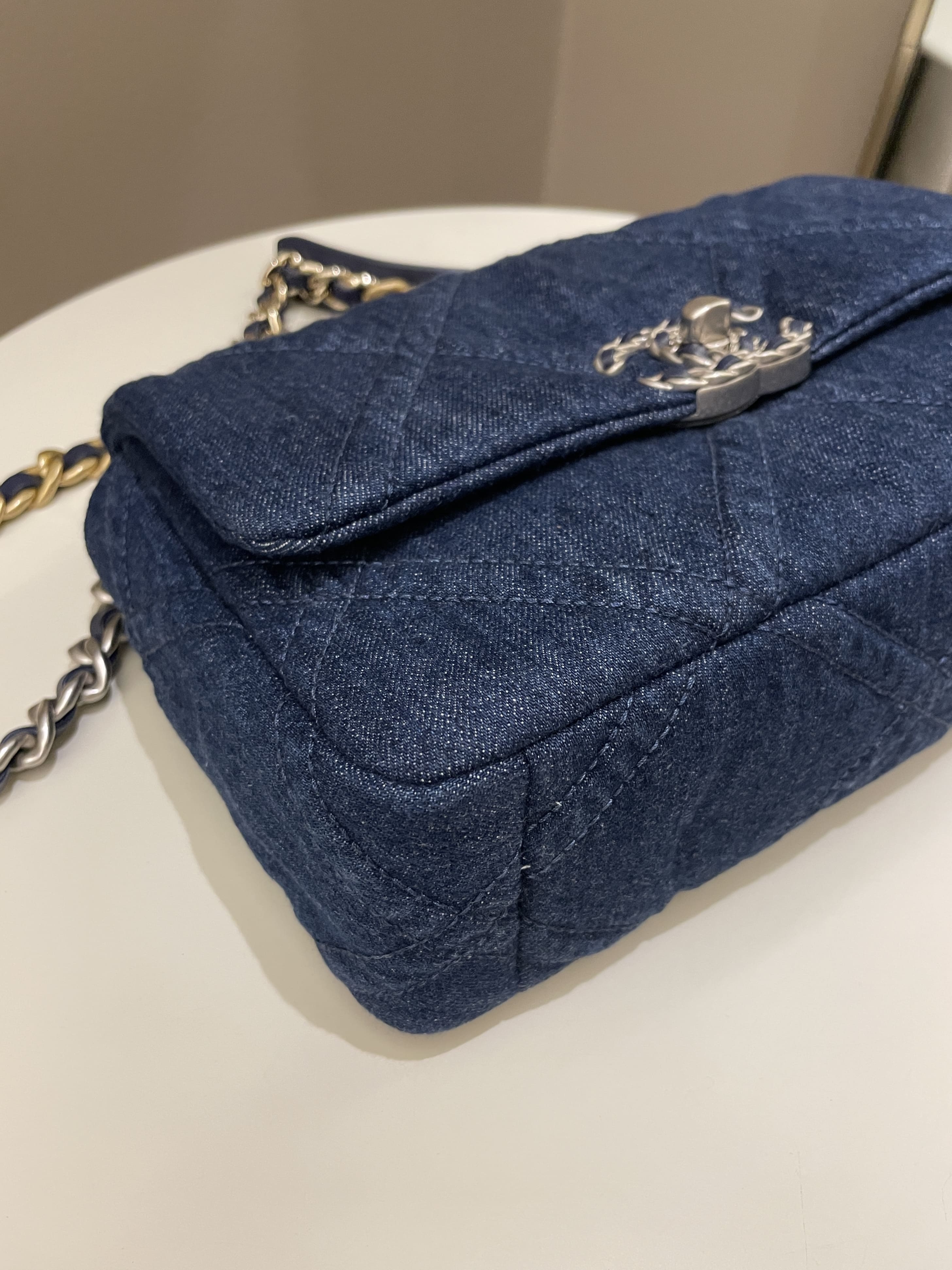 Chanel 19 Flap Bag Dark Denim