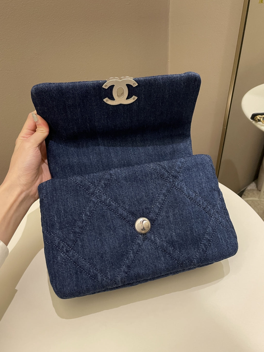 Chanel 19 Flap Bag Dark Denim