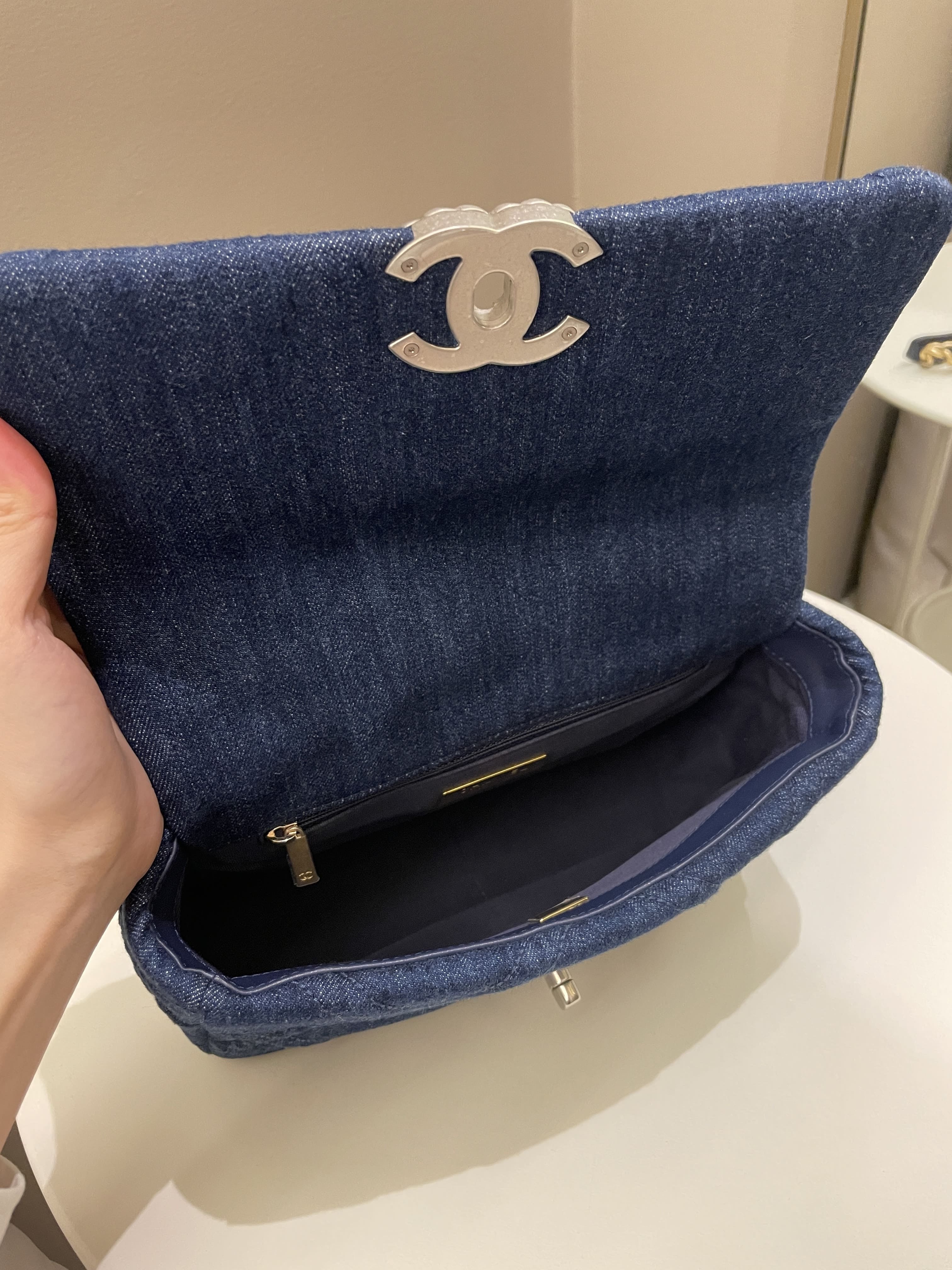 Chanel 19 Flap Bag Dark Denim