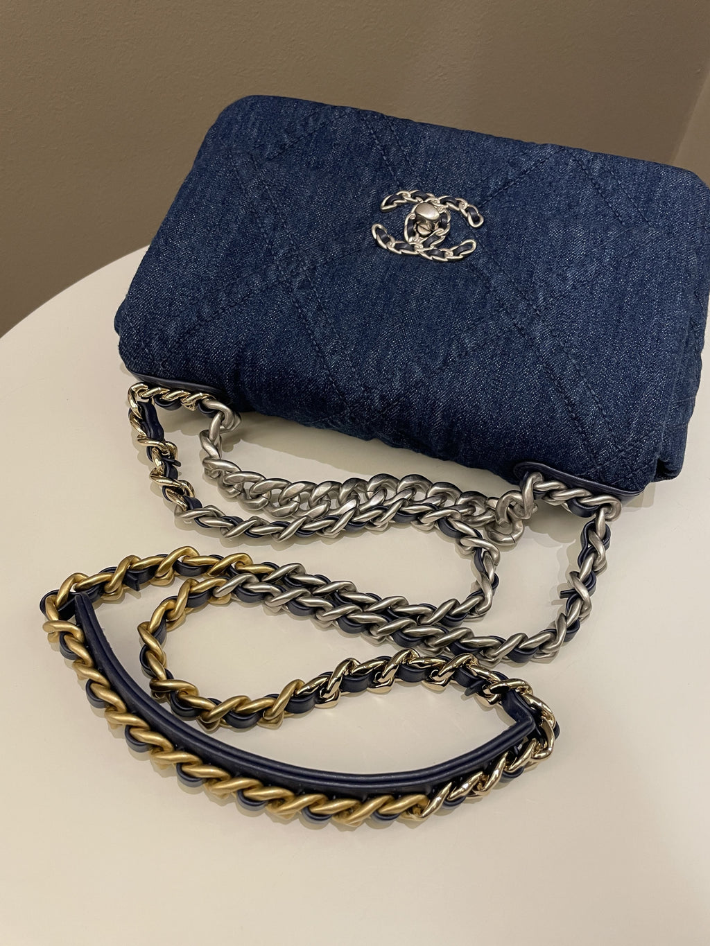 Chanel 19 Flap Bag Dark Denim