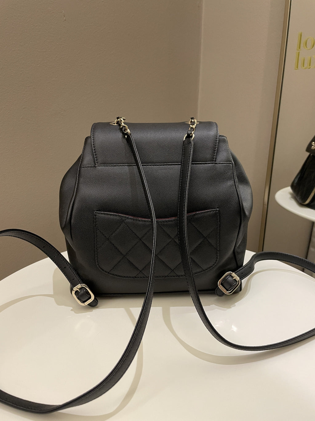Chanel 21C Business Affinity Backpack  Black Caviar