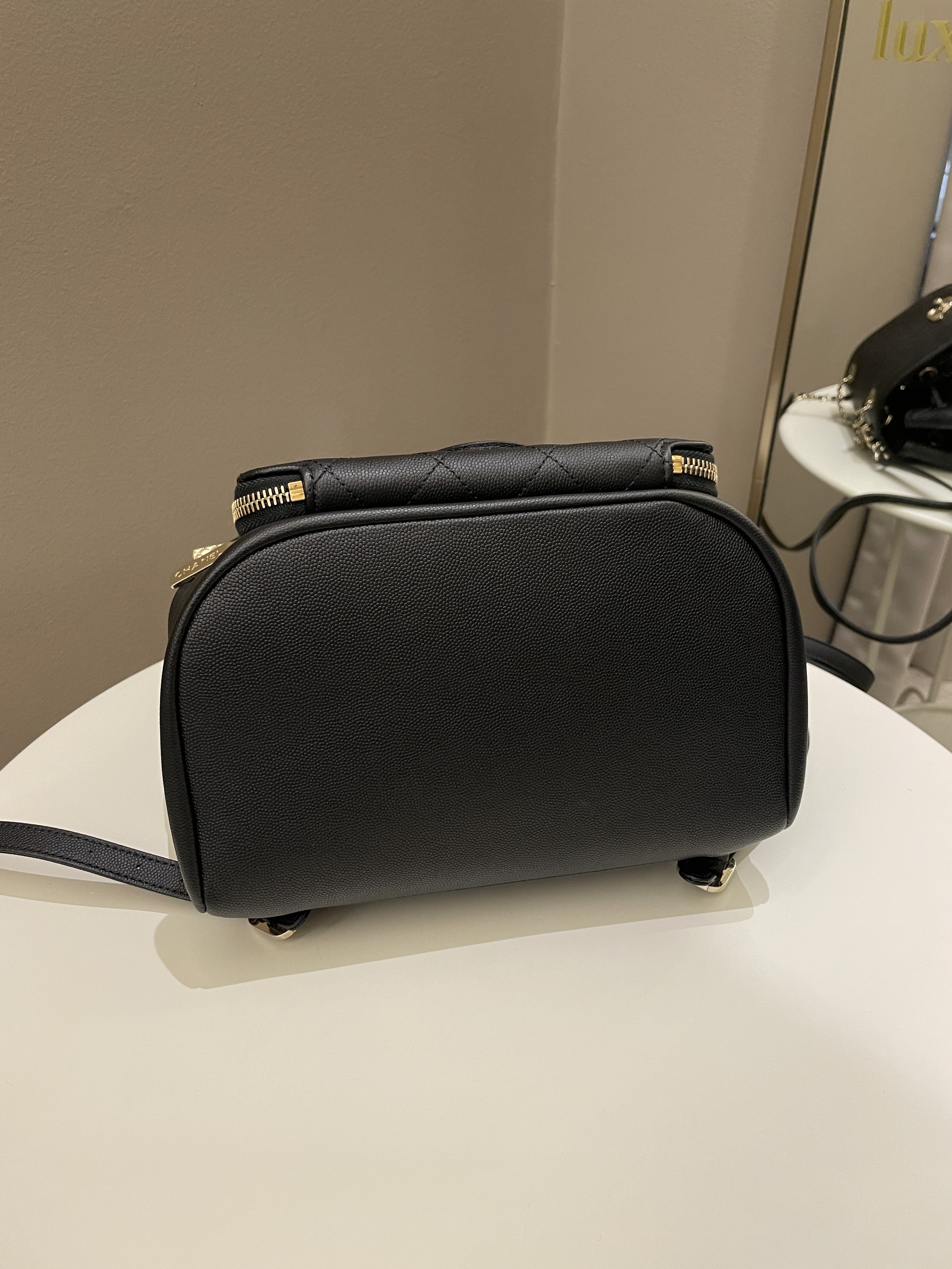 Chanel 21C Business Affinity Backpack  Black Caviar