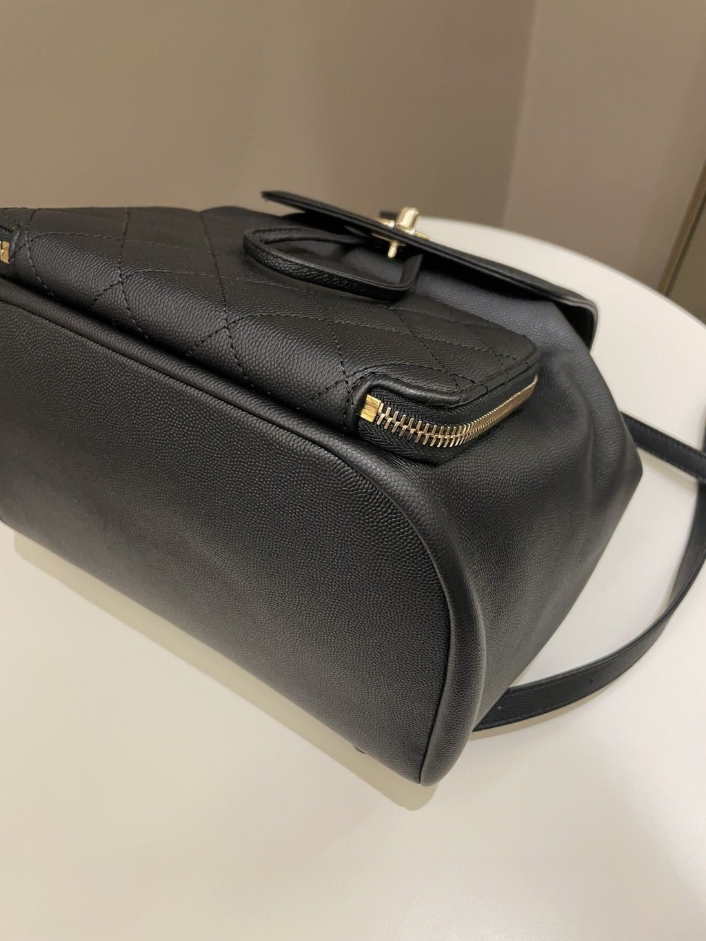 Chanel 21C Business Affinity Backpack  Black Caviar