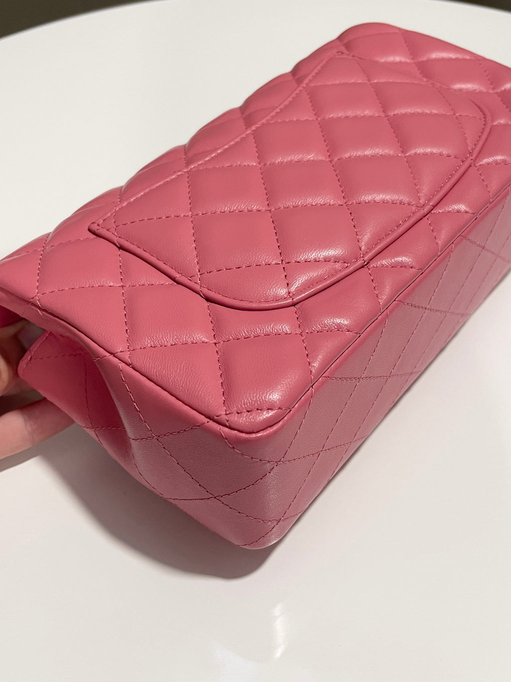 Chanel 23B Quilted Mini Rectangular Pink Lambskin
