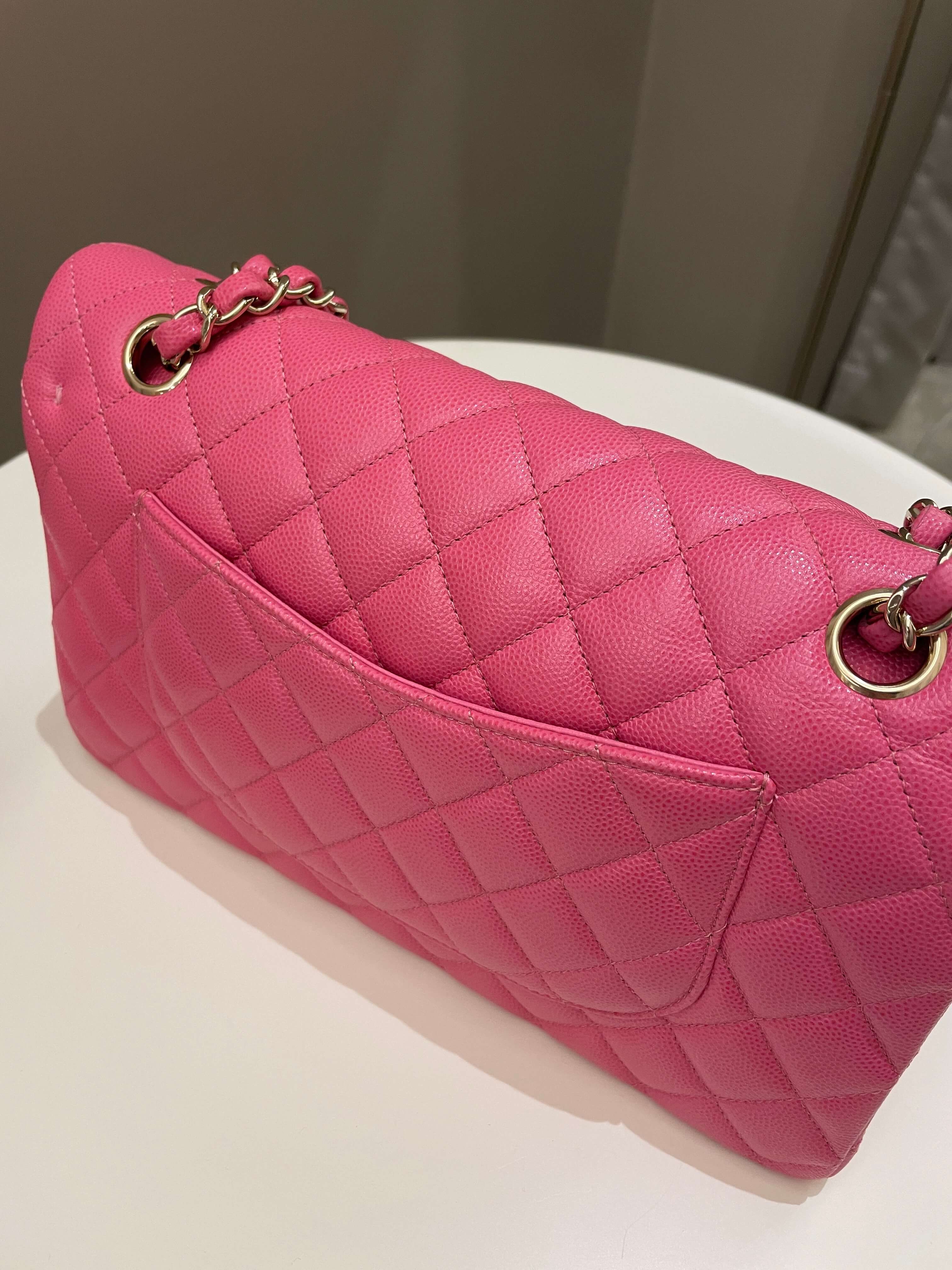 Chanel Classic Quilted Medium Double Flap Bubblegum Pink Caviar