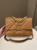 Chanel 19 Flap Bag Caramel Lambskin