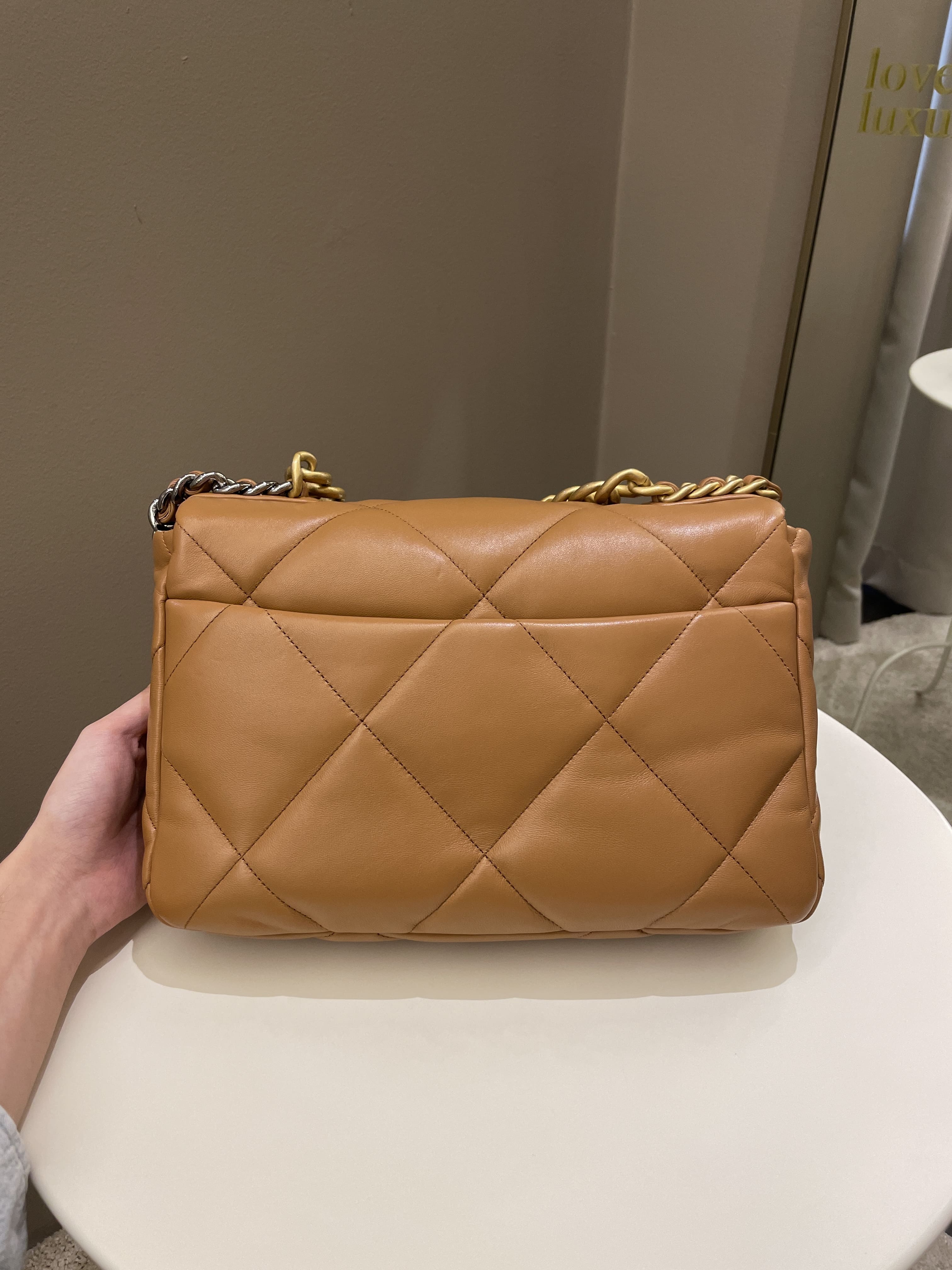 Chanel 19 Flap Bag Caramel Lambskin