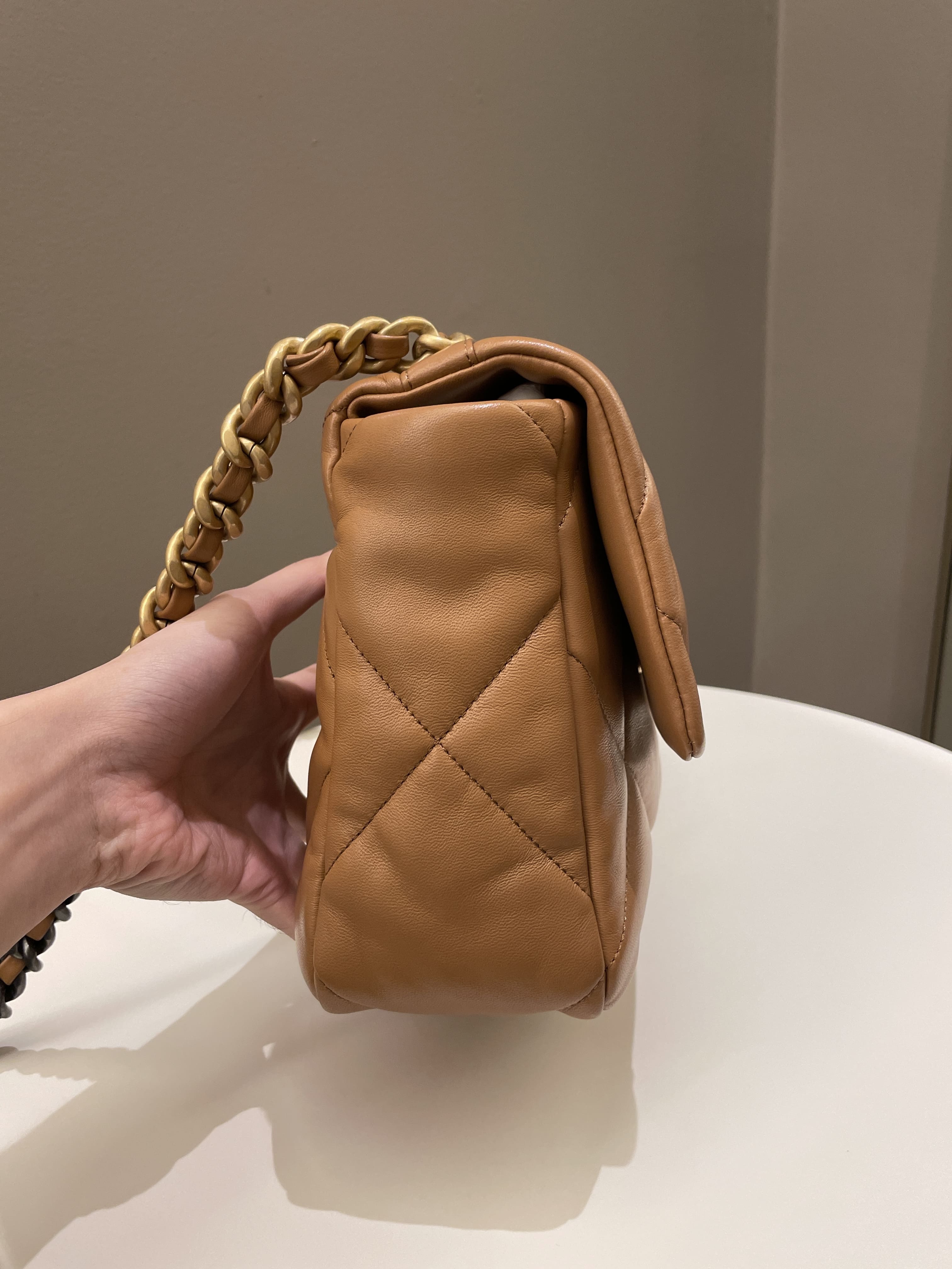 Chanel 19 Flap Bag Caramel Lambskin