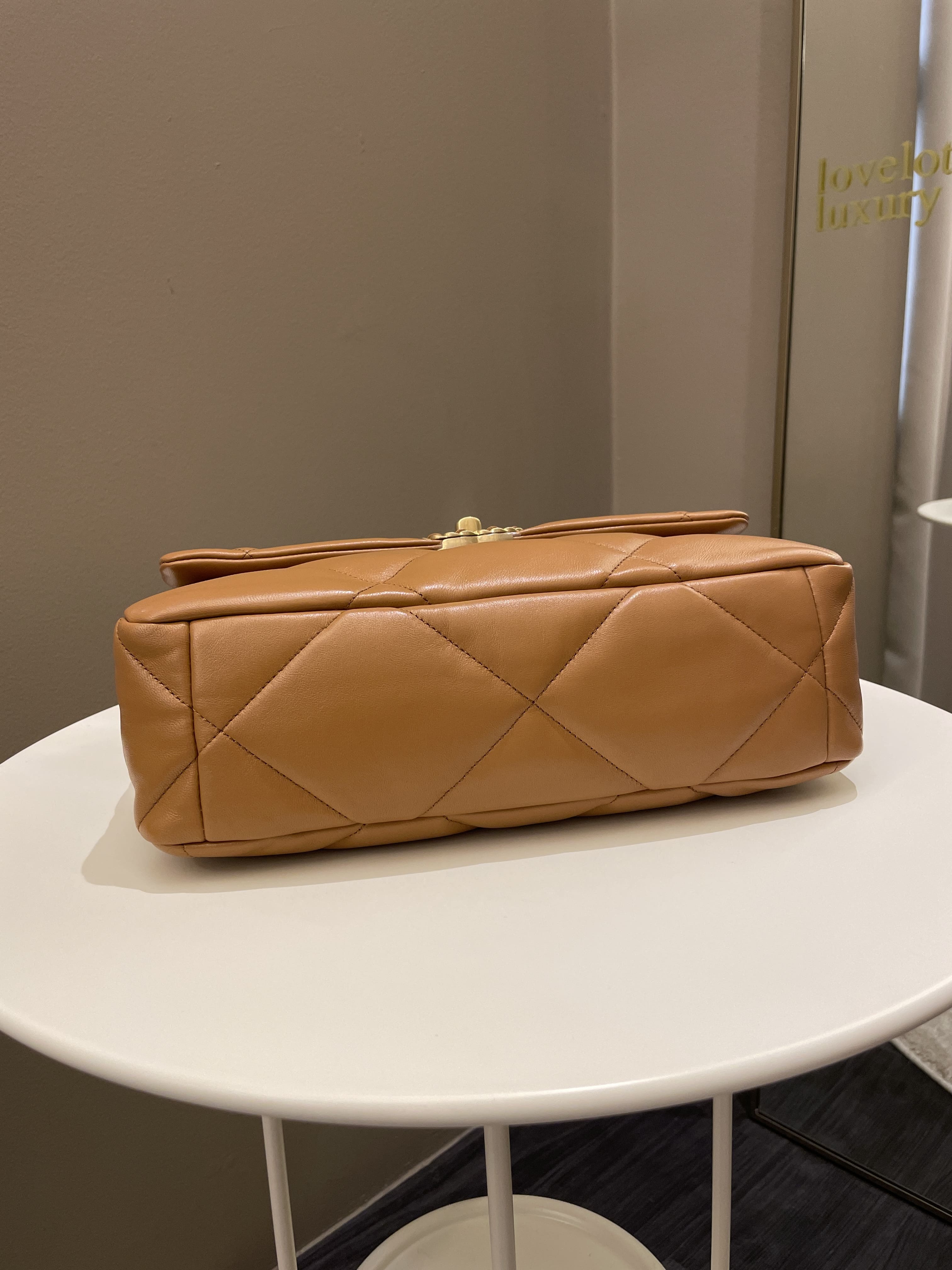 Chanel 19 Flap Bag Caramel Lambskin