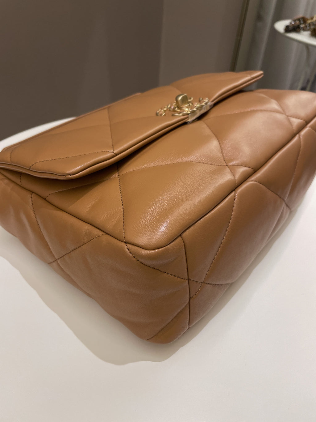 Chanel 19 Flap Bag Caramel Lambskin