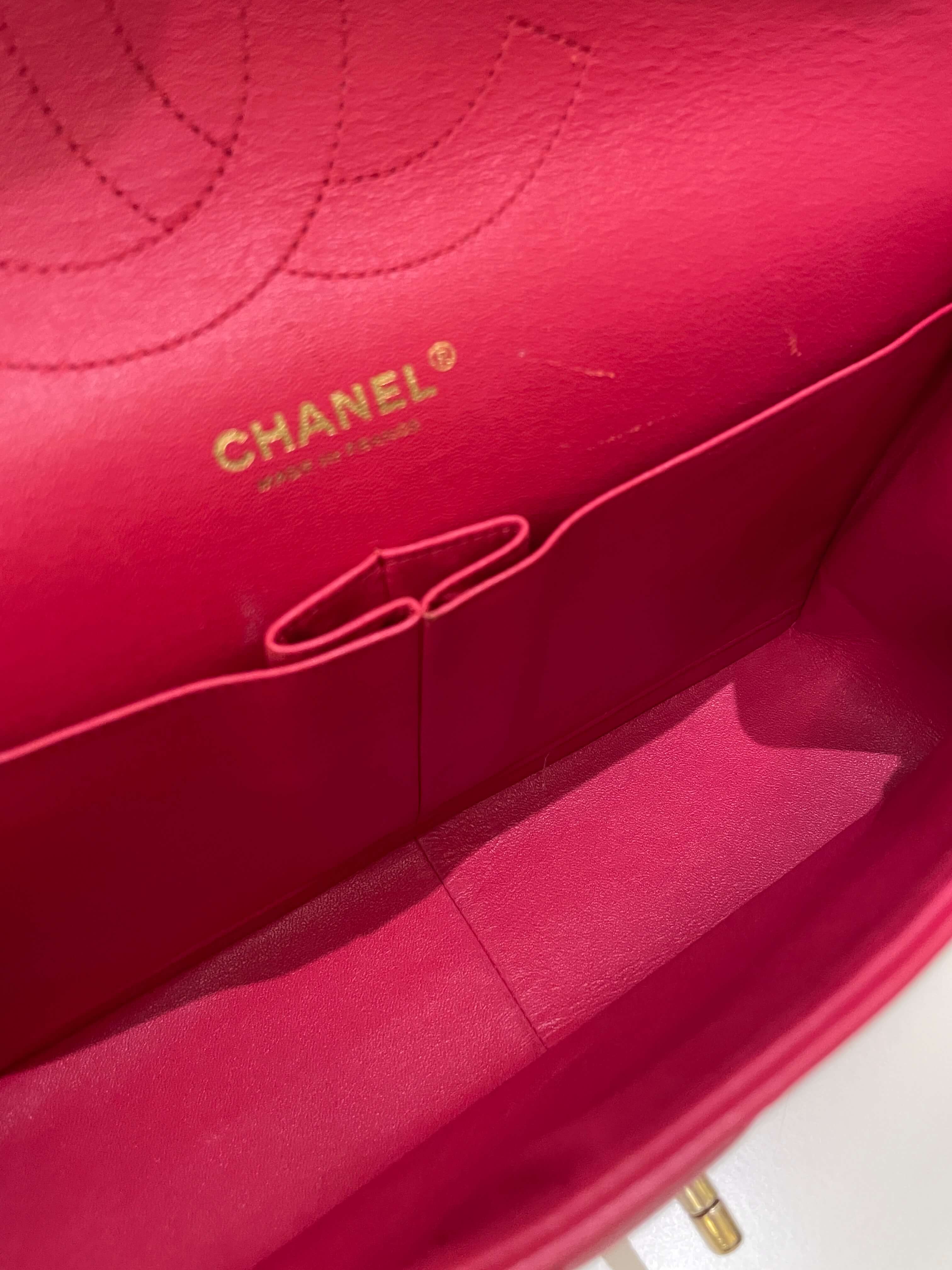 Chanel Classic Quilted Jumbo Double Flap Red Lambskin
