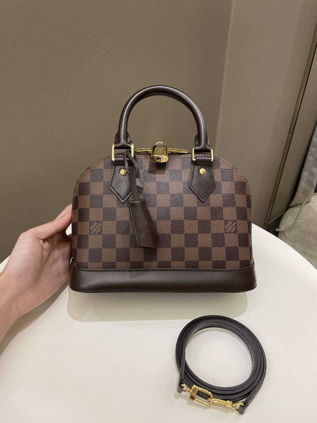 Louis Vuitton Alma BB Dambier Ebene