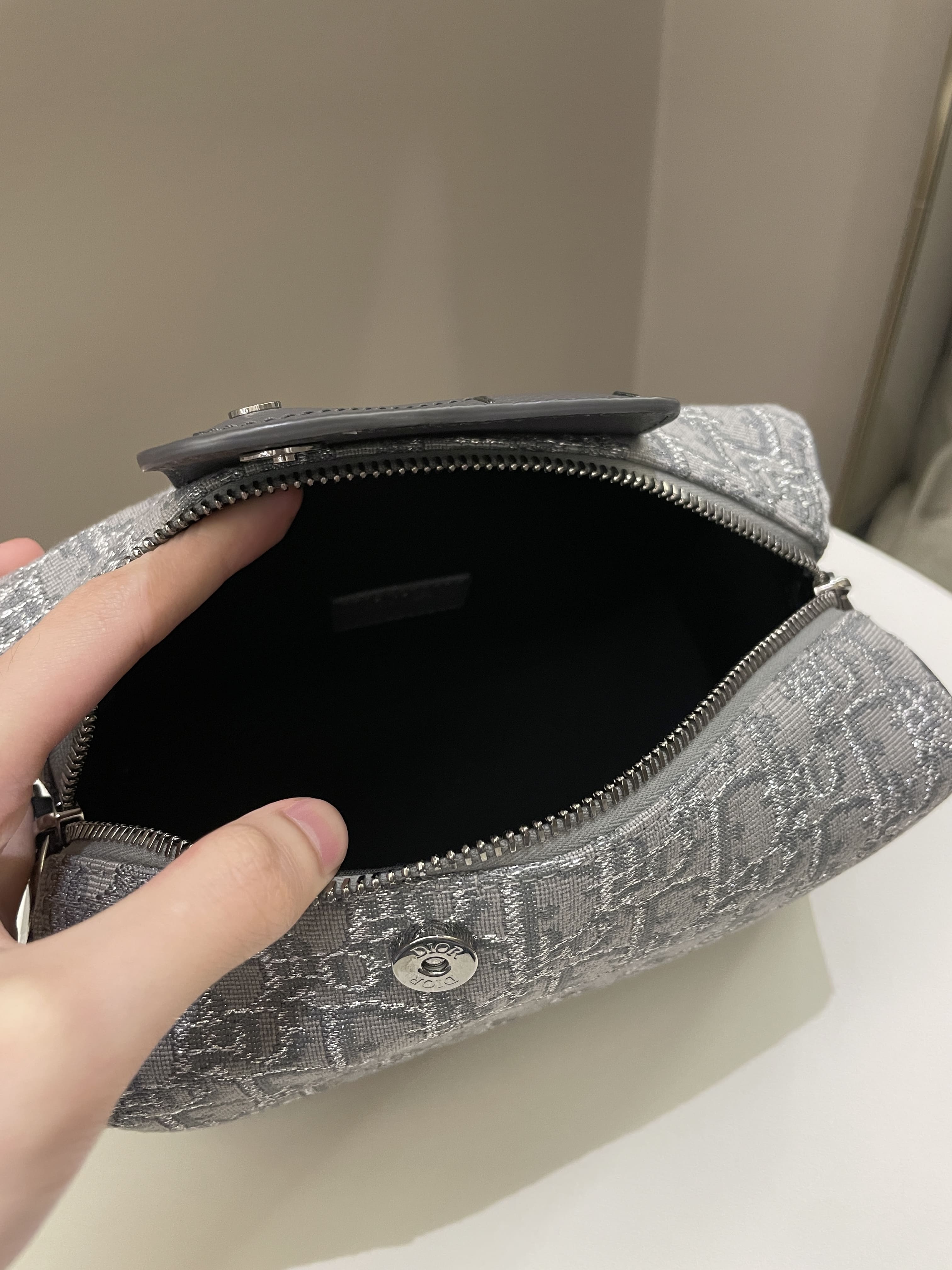Dior Lingot 22 Grey Oblique Dark