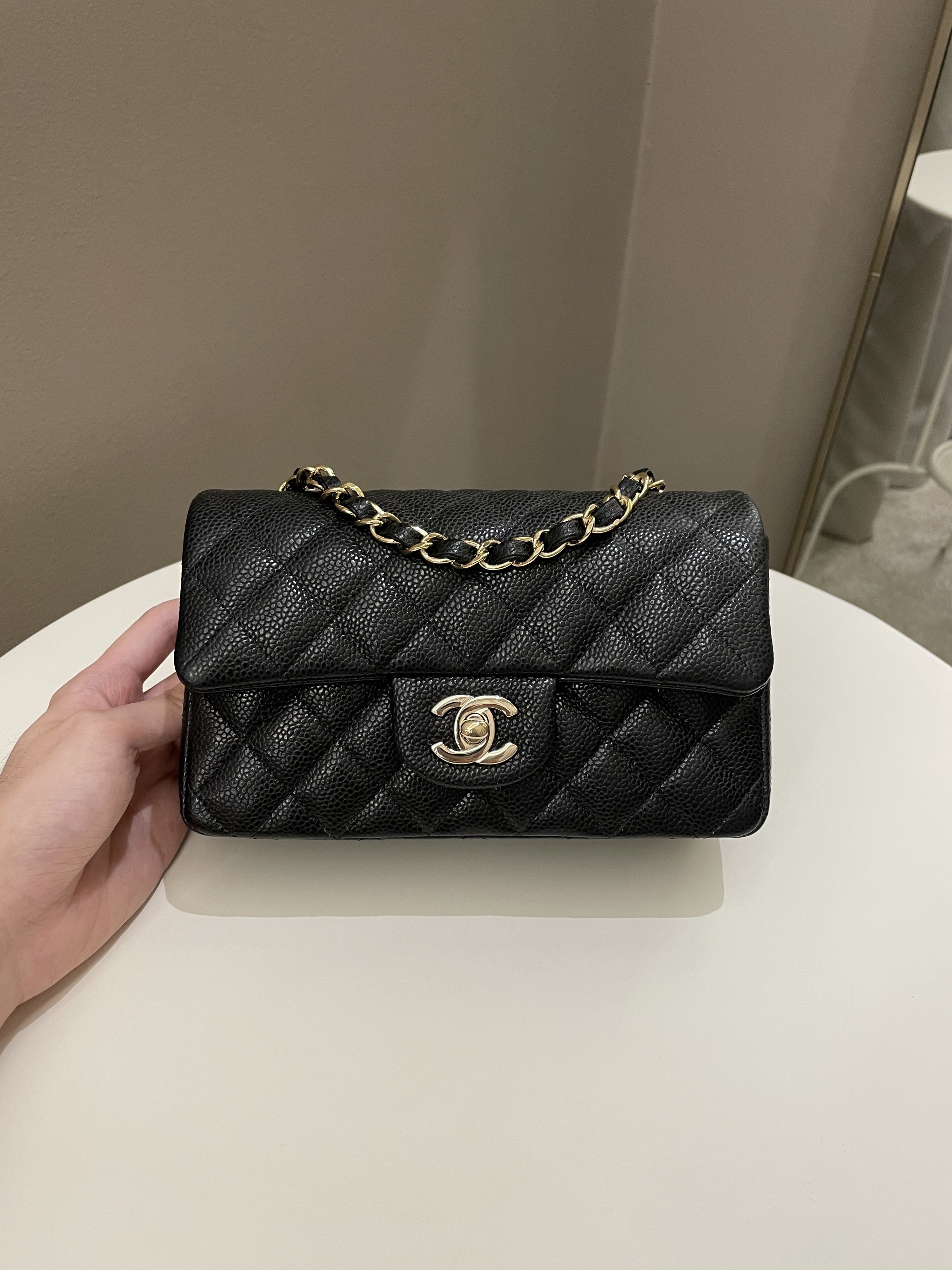 Chanel Classic Quilted Mini Rectangular Black Caviar