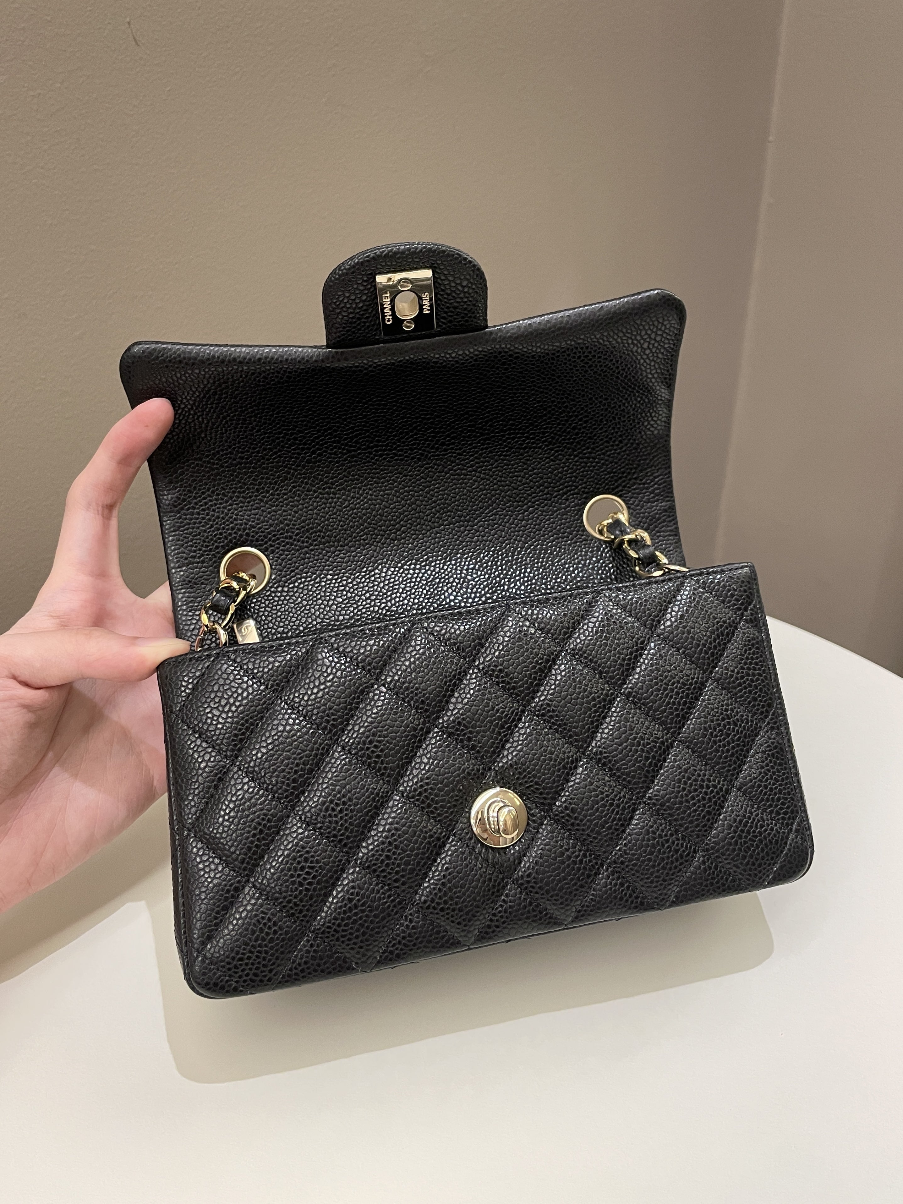 Chanel Classic Quilted Mini Rectangular Black Caviar