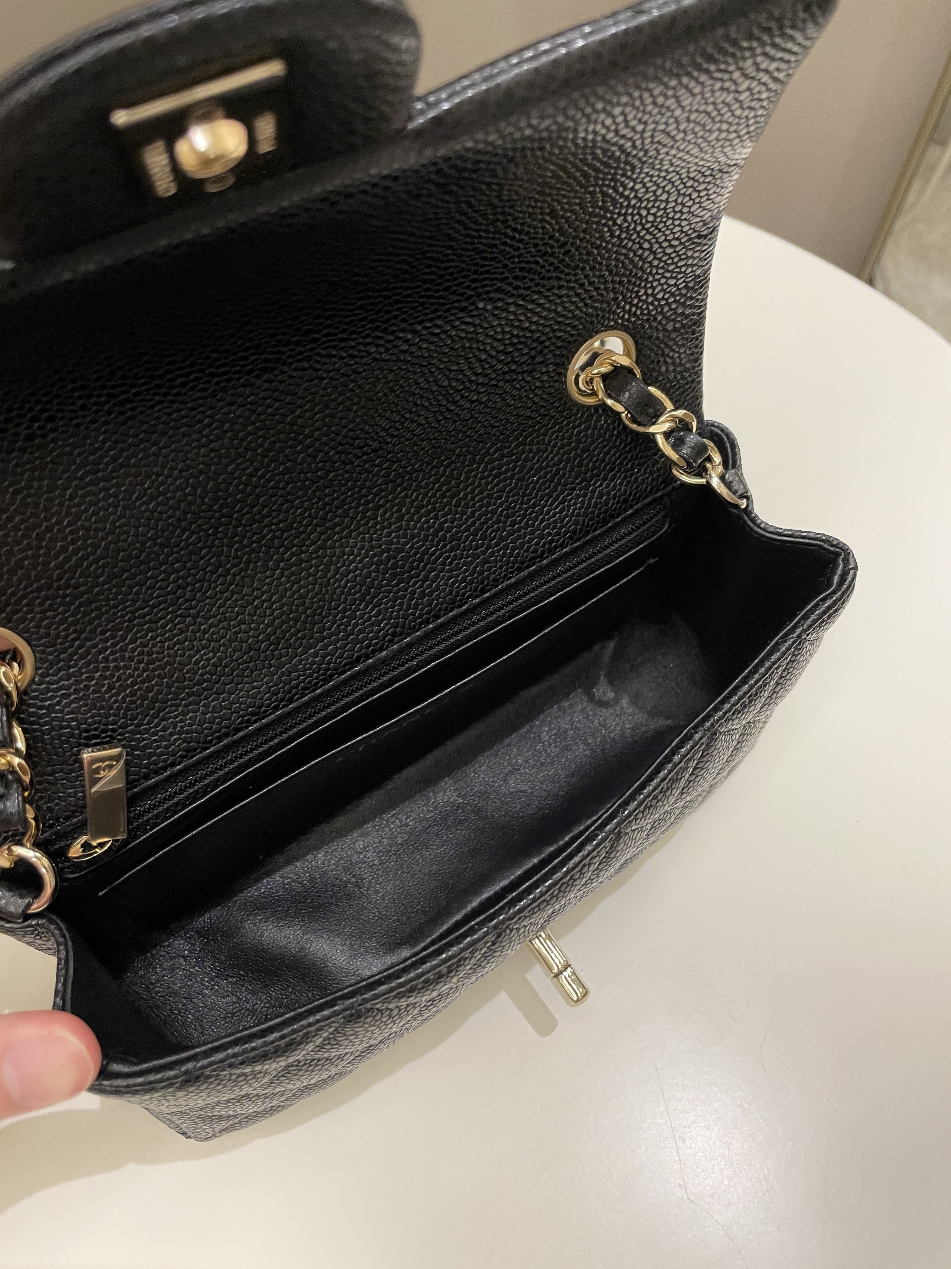 Chanel Classic Quilted Mini Rectangular Black Caviar