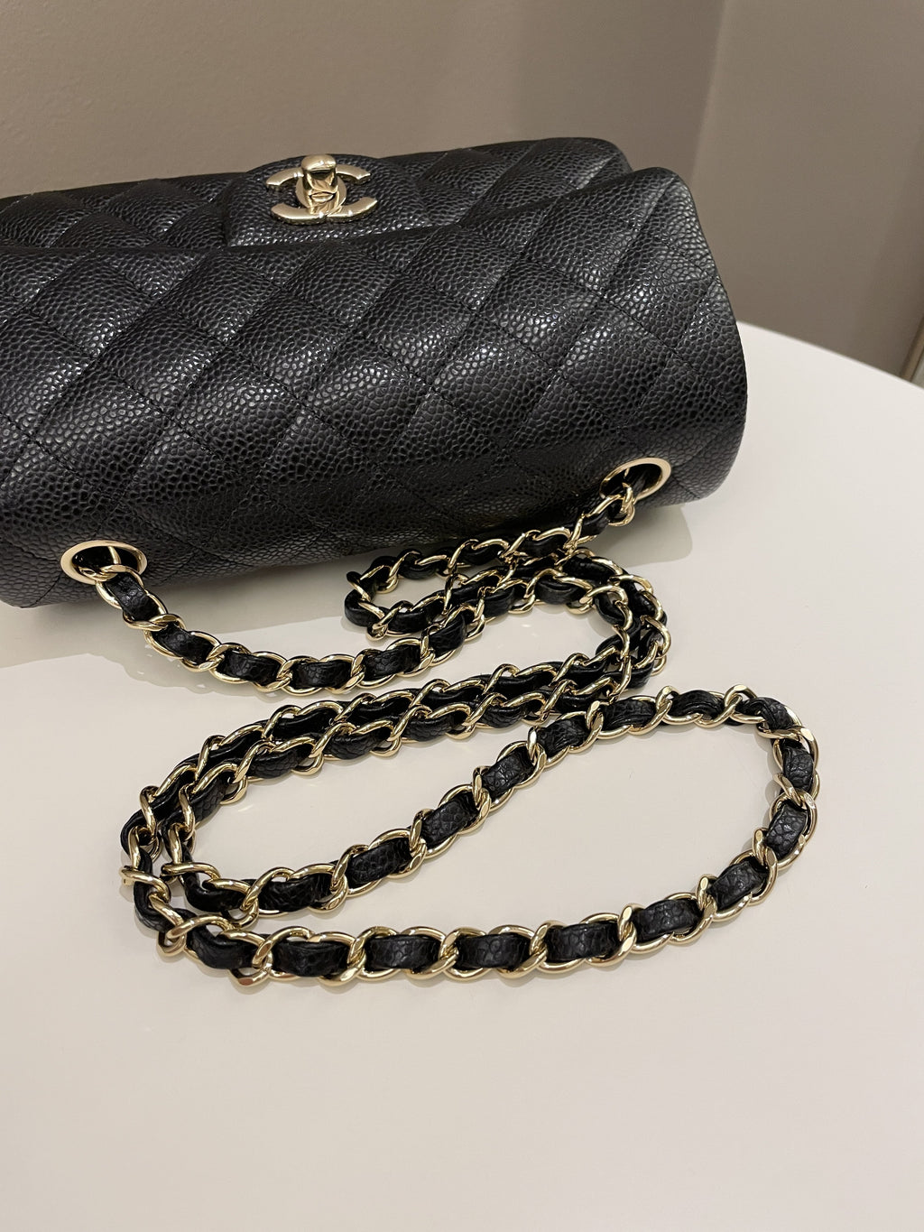 Chanel Classic Quilted Mini Rectangular Black Caviar