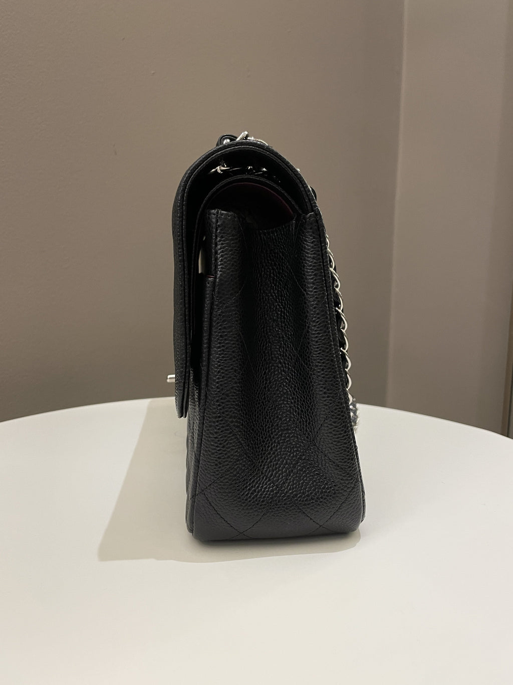 Chanel Classic Quilted Jumbo Double Flap Black Caviar