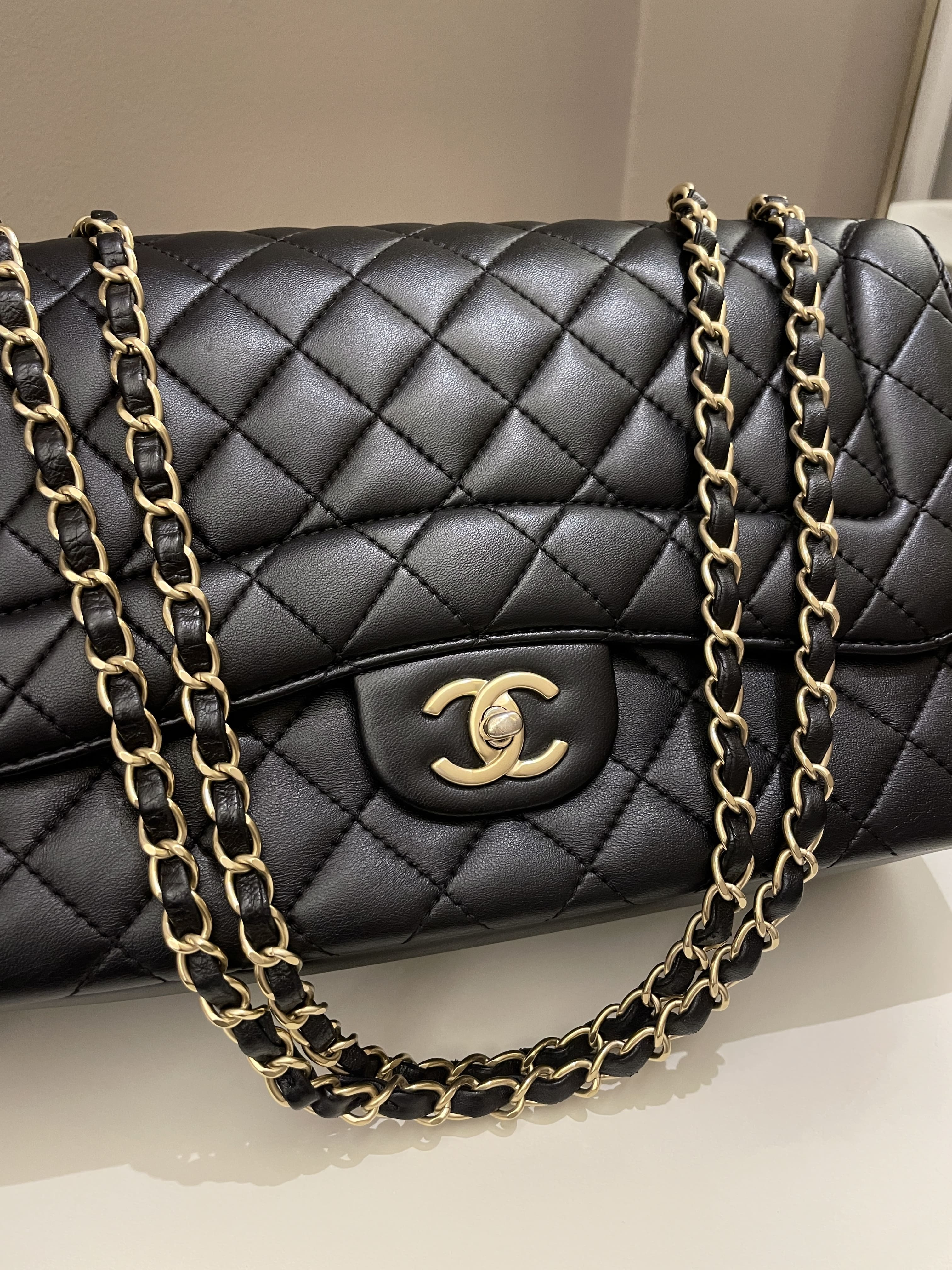 Chanel Mademoiselle Single Flap Black Lambskin
