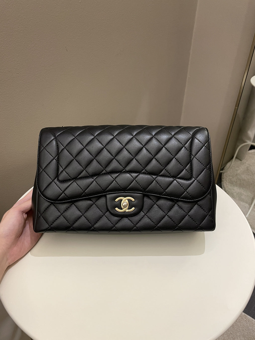 Chanel Mademoiselle Single Flap Black Lambskin