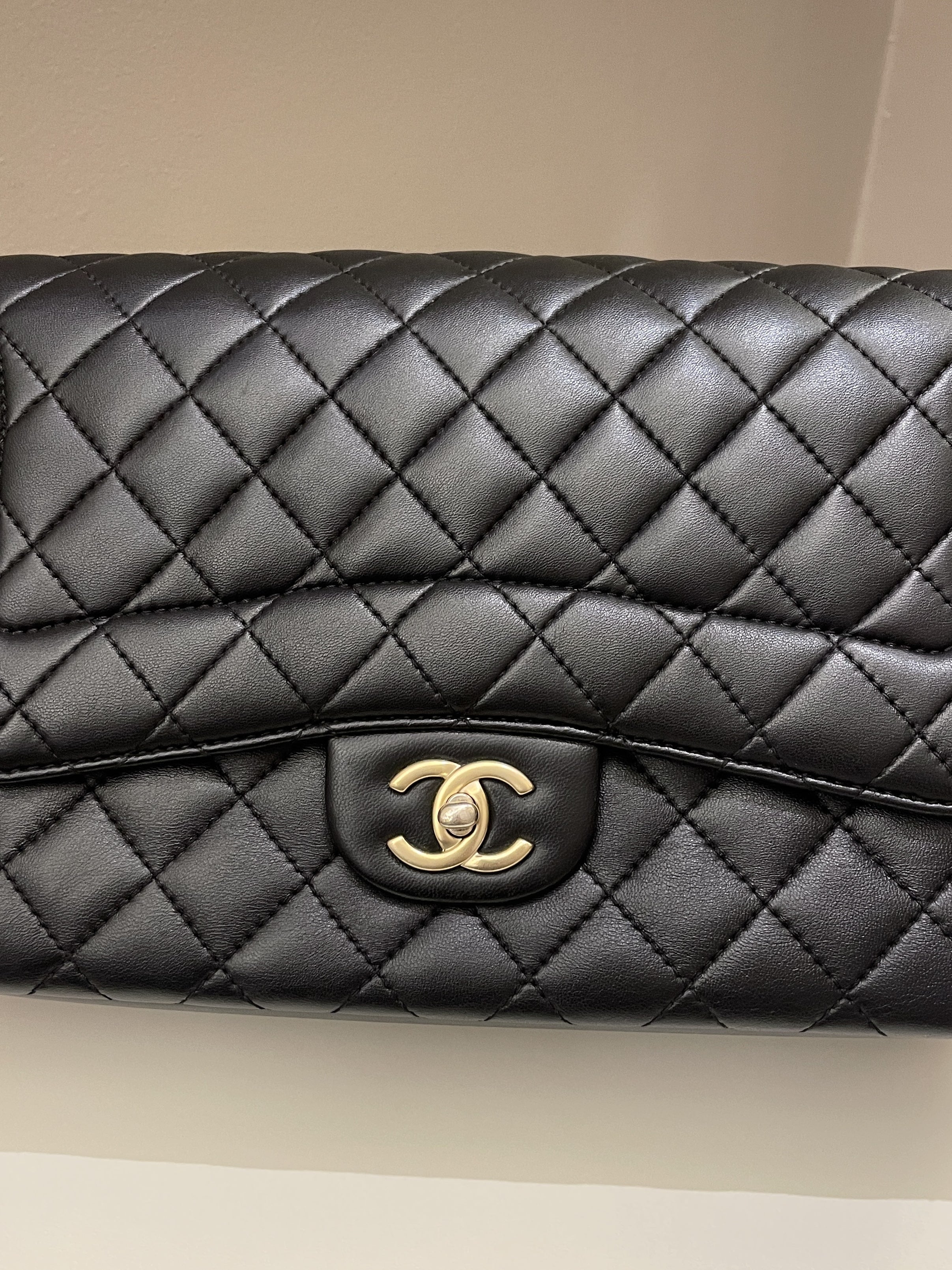Chanel Mademoiselle Single Flap Black Lambskin