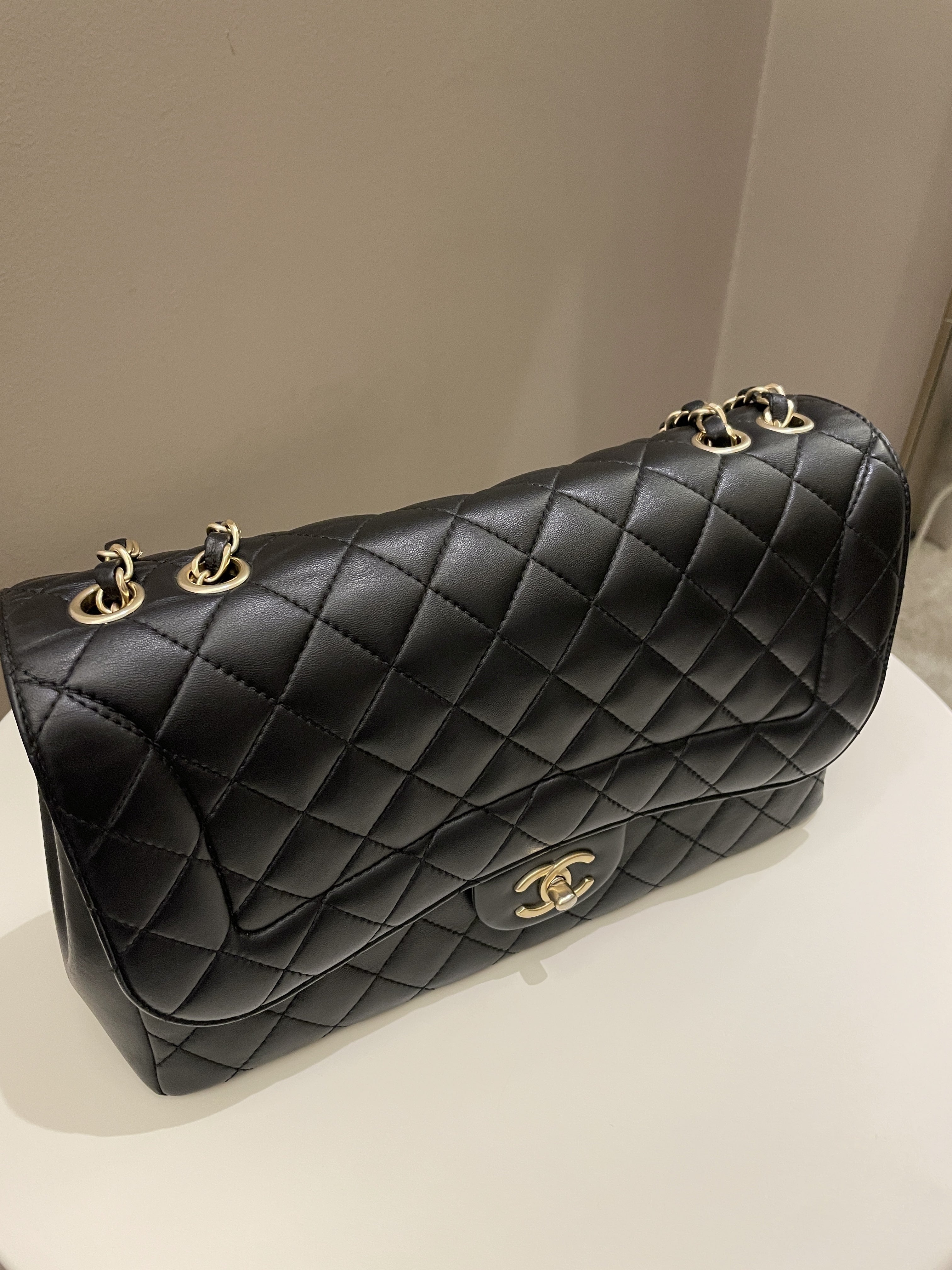 Chanel Mademoiselle Single Flap Black Lambskin