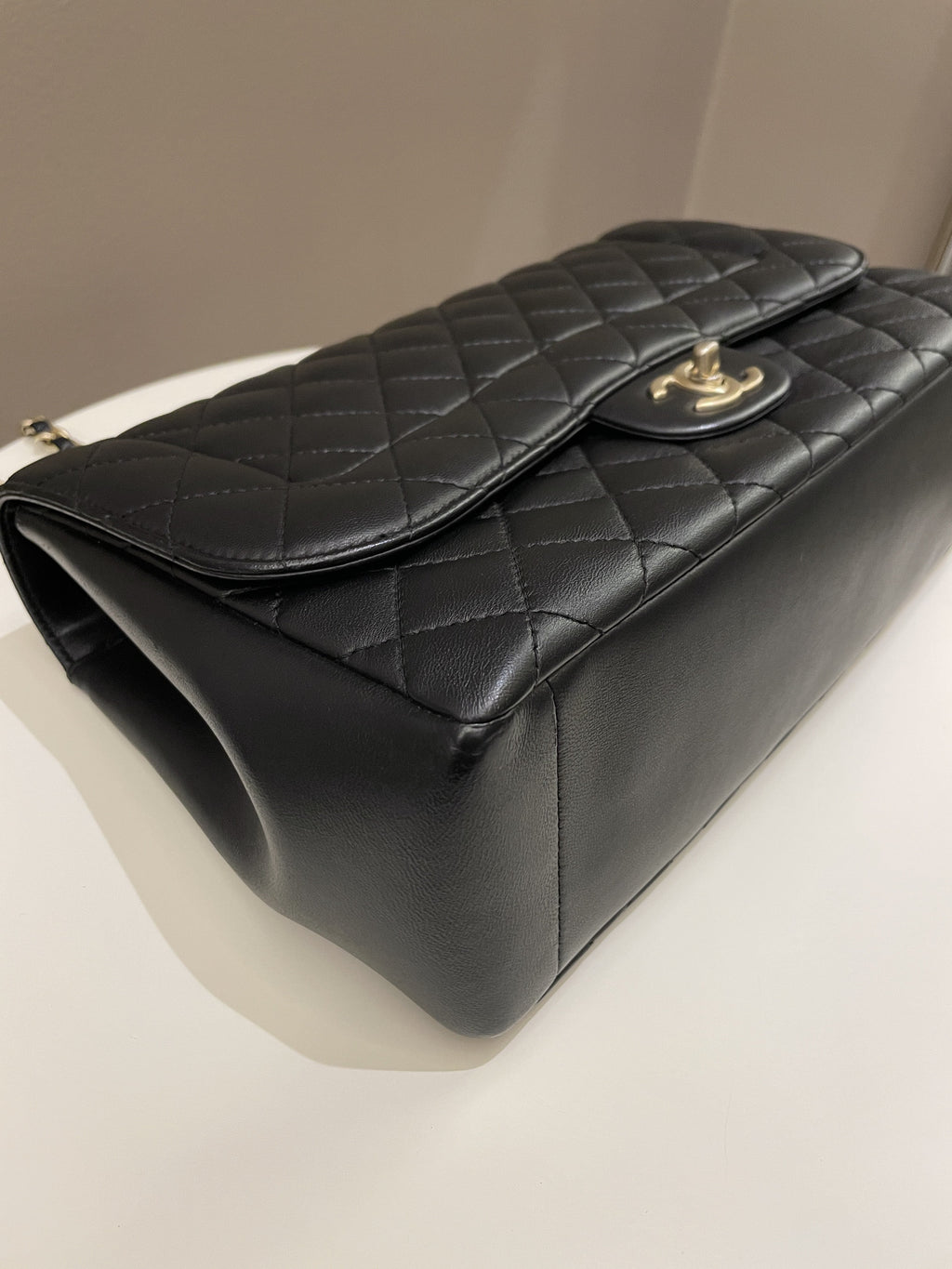 Chanel Mademoiselle Single Flap Black Lambskin