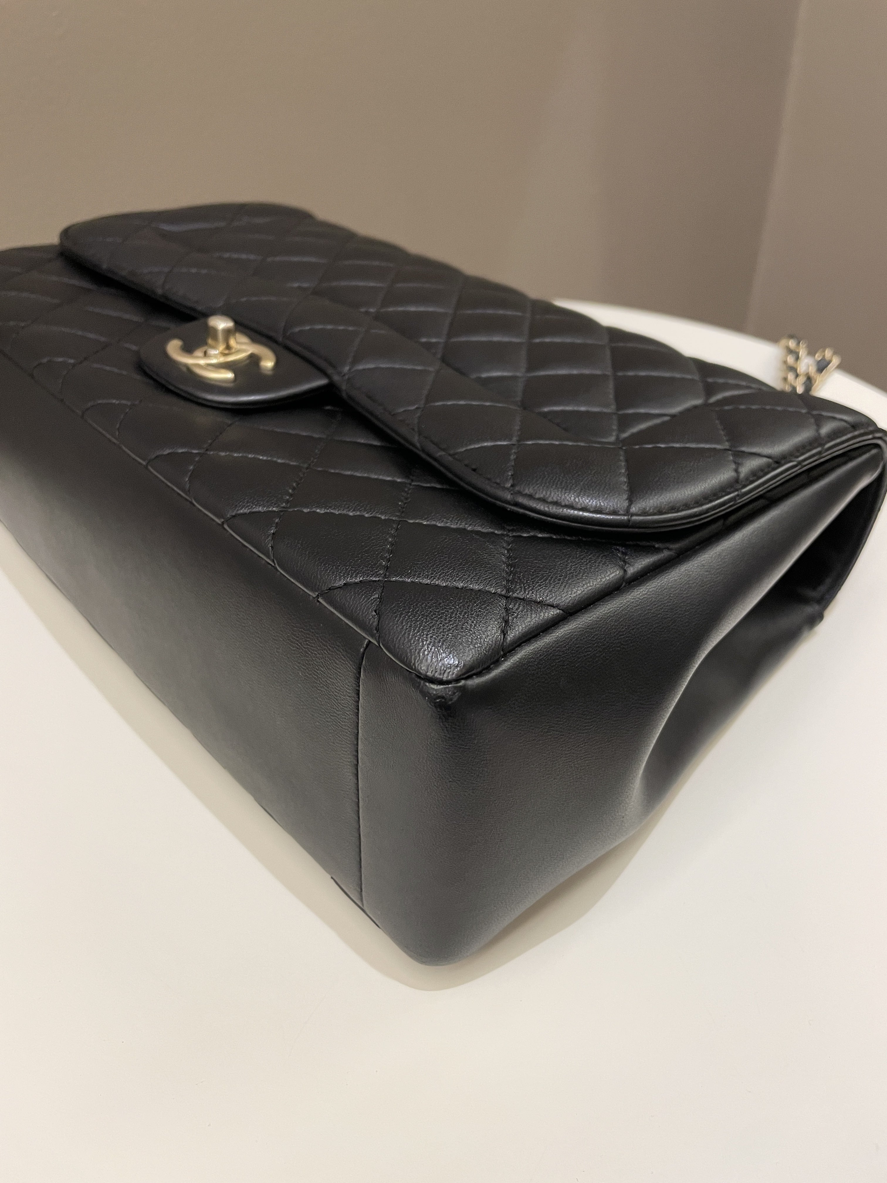 Chanel Mademoiselle Single Flap Black Lambskin