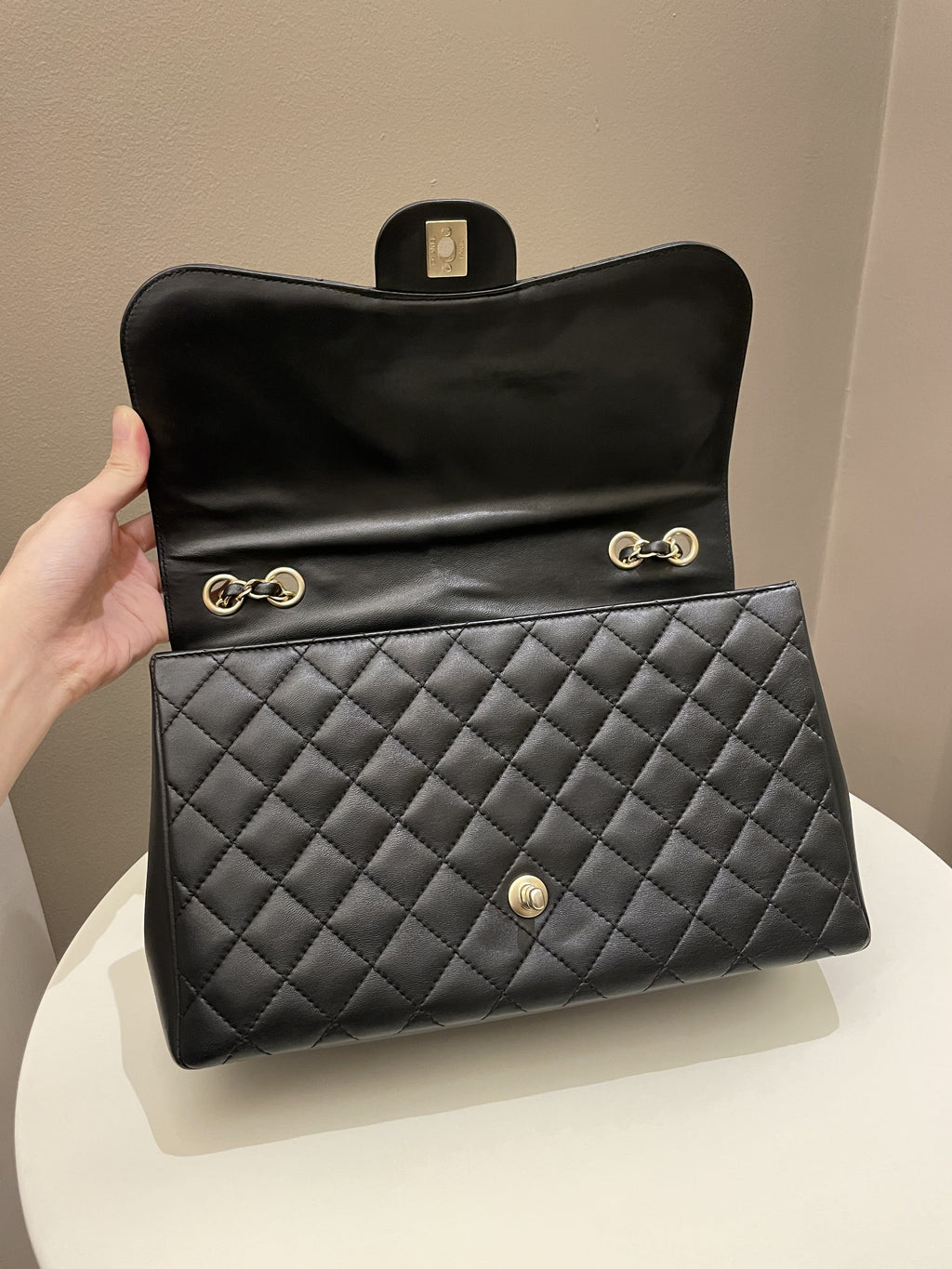 Chanel Mademoiselle Single Flap Black Lambskin