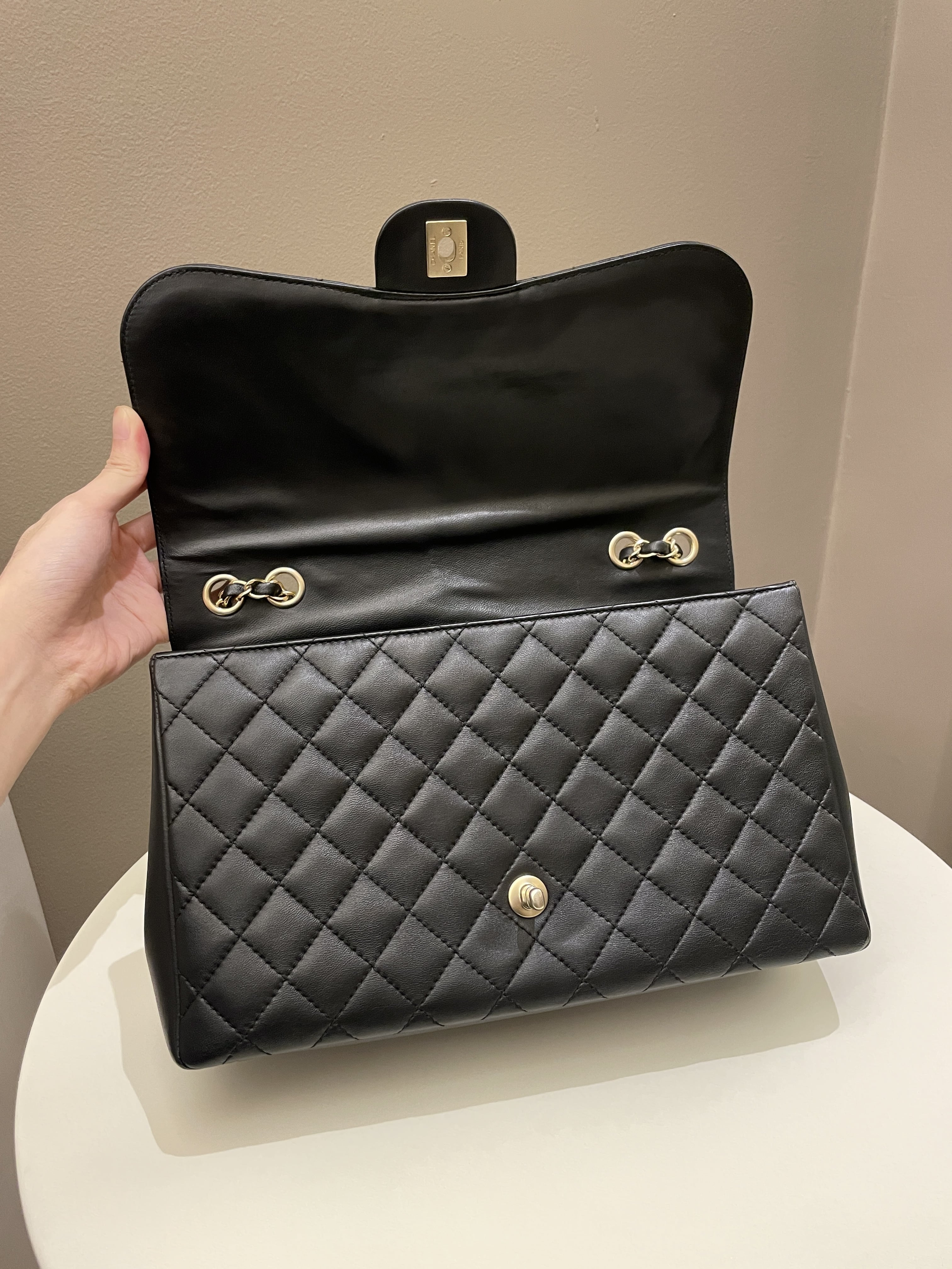 Chanel Mademoiselle Single Flap Black Lambskin