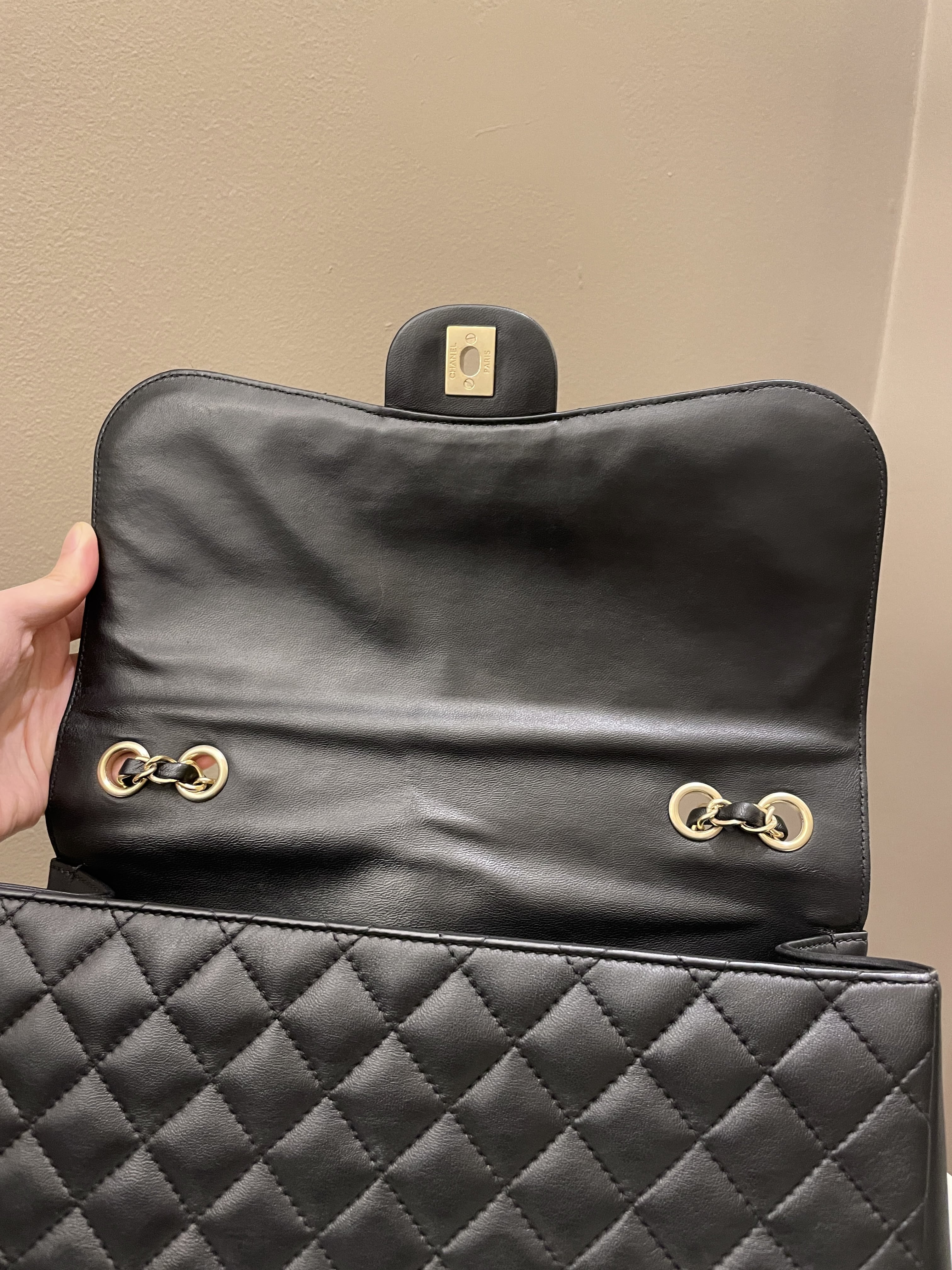 Chanel Mademoiselle Single Flap Black Lambskin