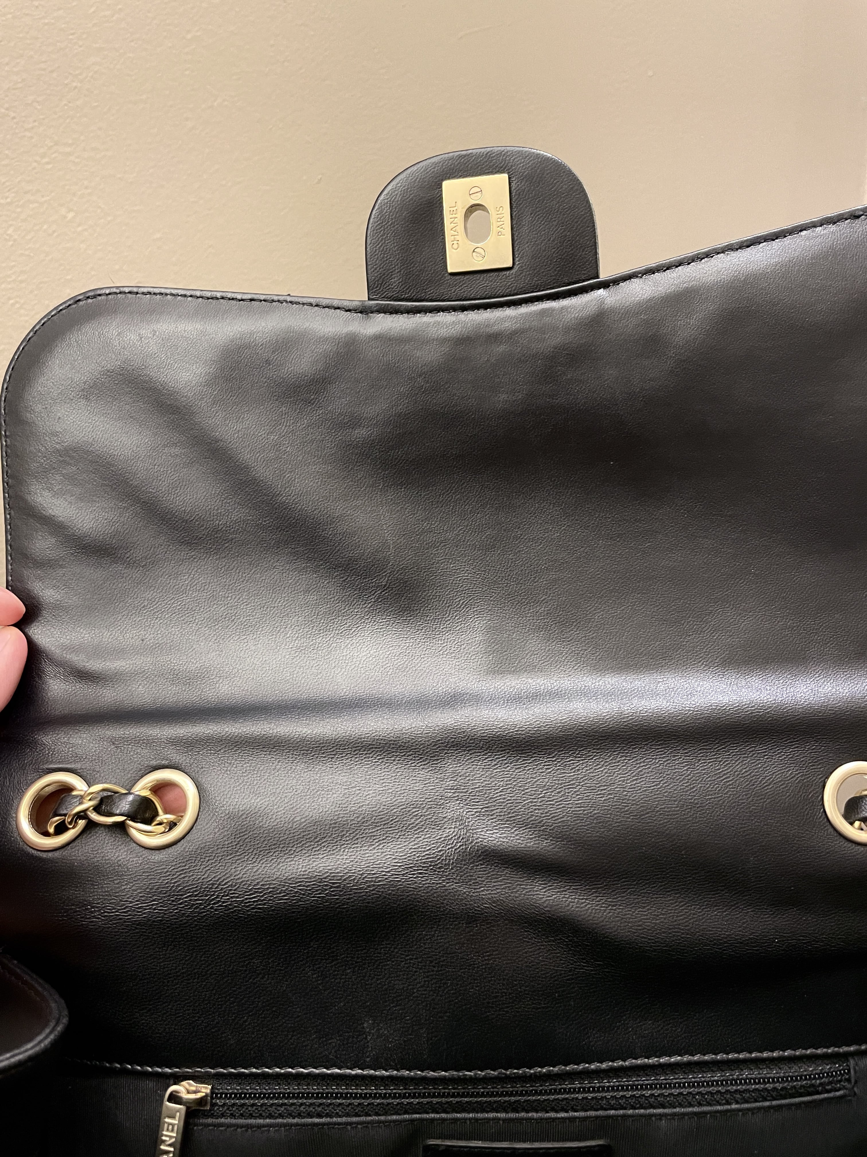 Chanel Mademoiselle Single Flap Black Lambskin