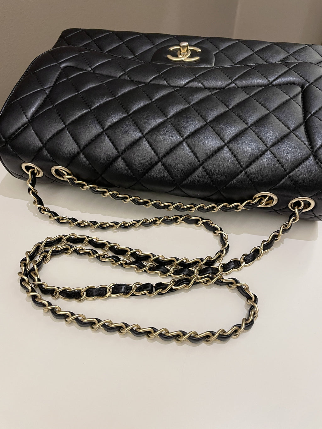 Chanel Mademoiselle Single Flap Black Lambskin