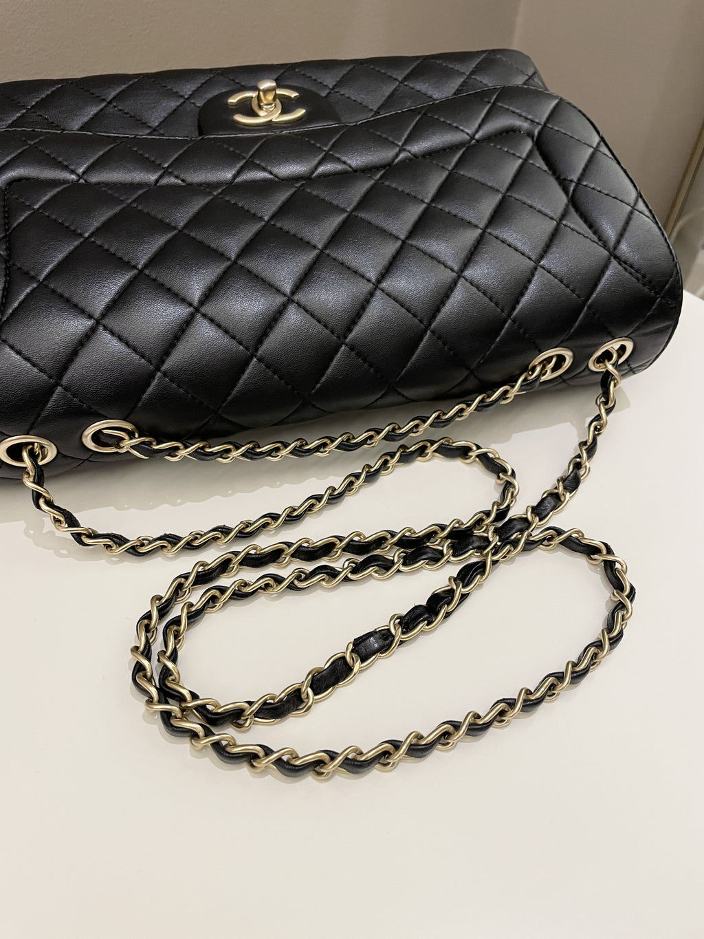 Chanel Mademoiselle Single Flap Black Lambskin