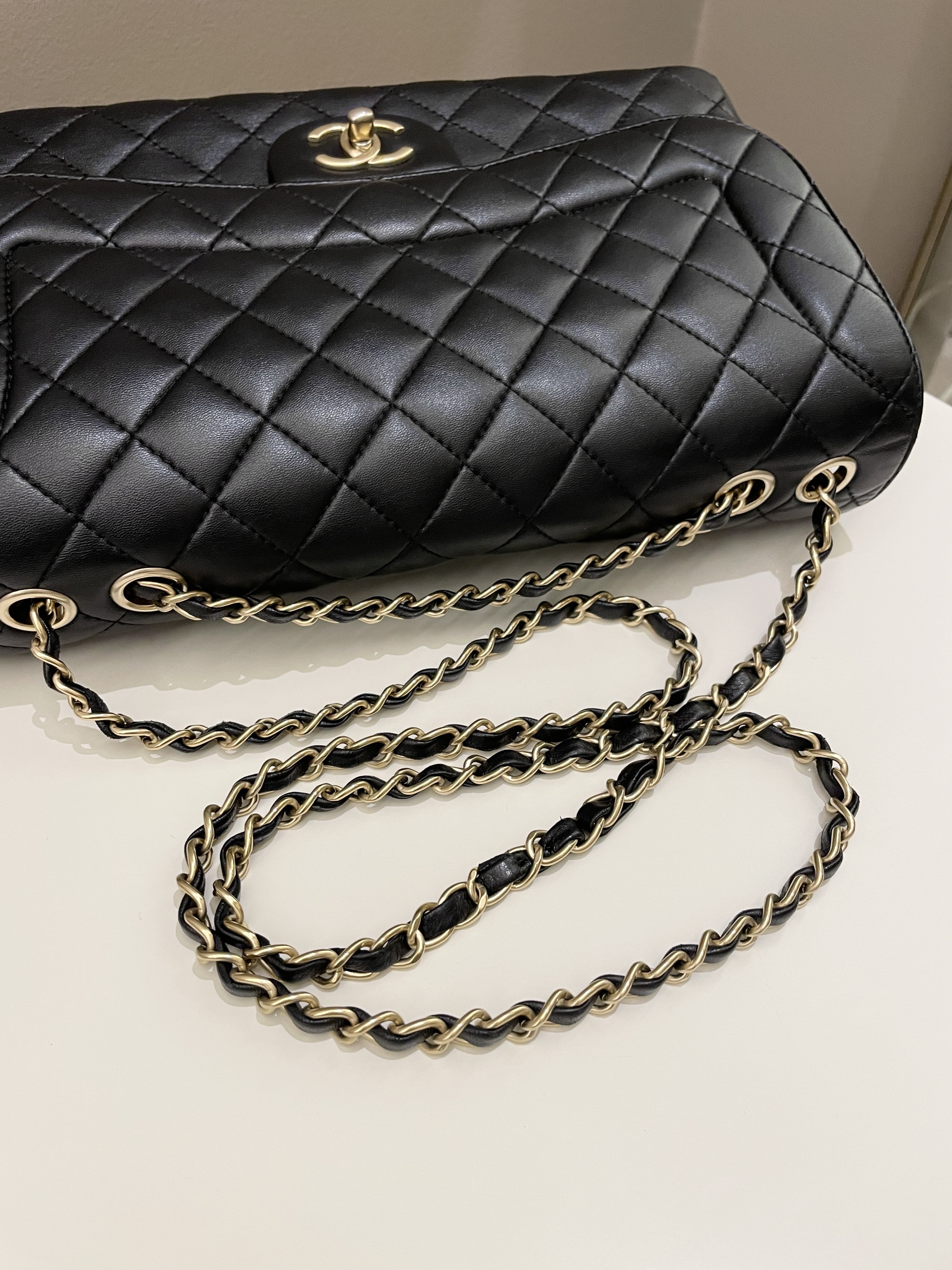 Chanel Mademoiselle Single Flap Black Lambskin