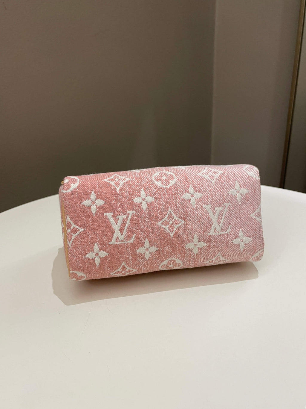 Louis Vuitton Nano Speedy Denim Rose