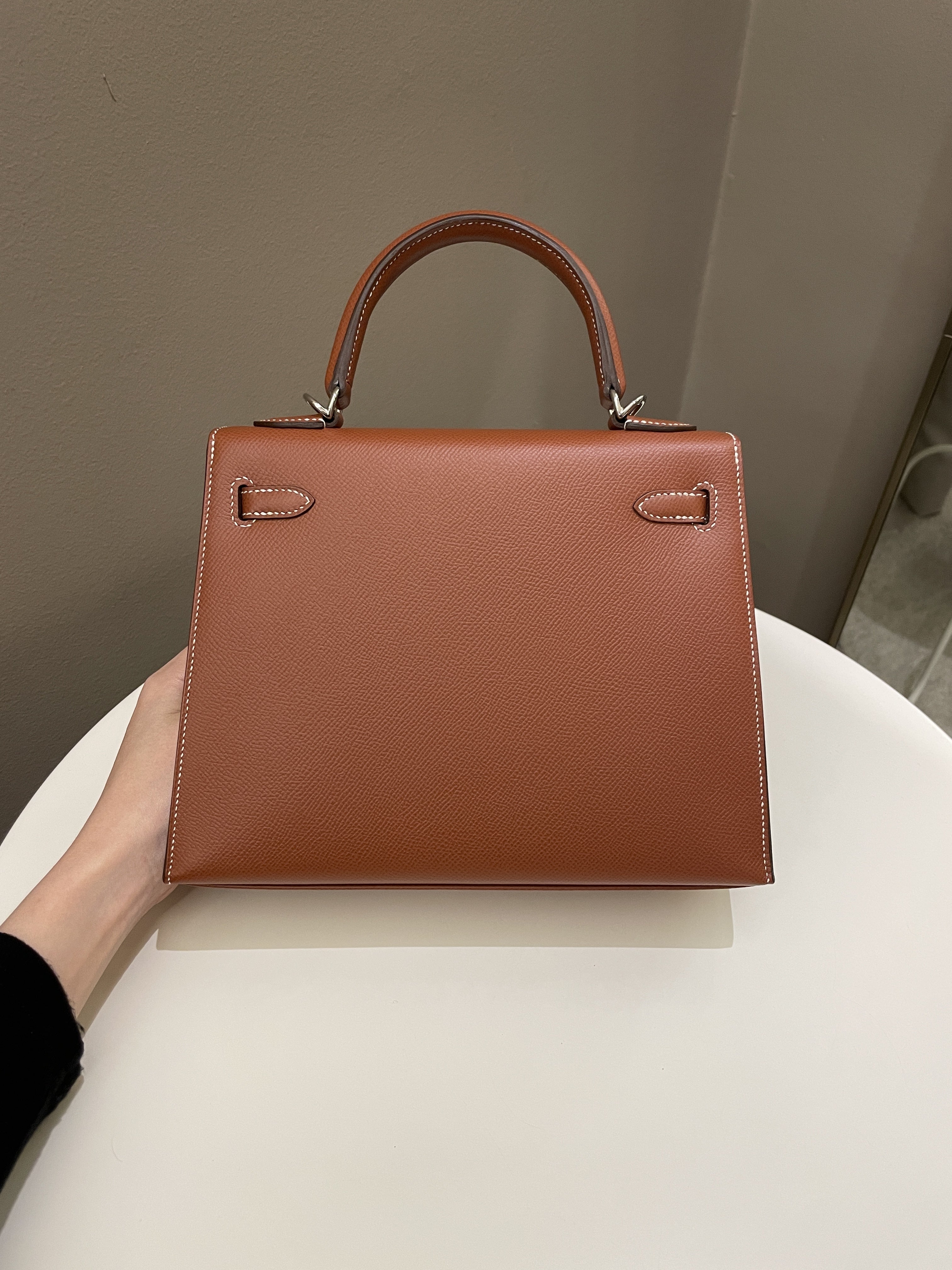 Hermes Kelly Sellier 25 Sienne Epsom