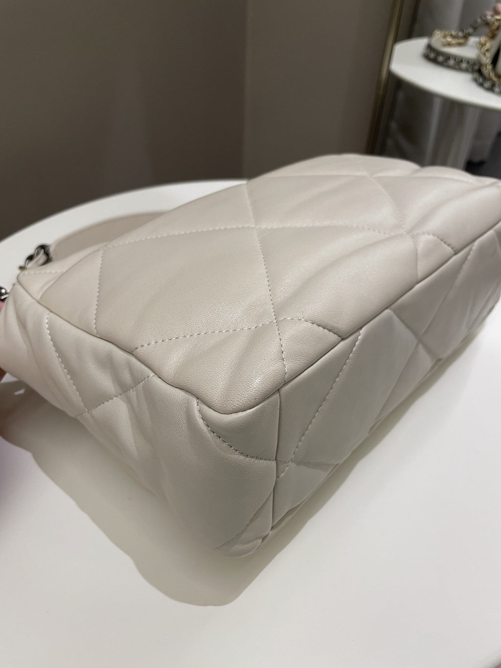 Chanel 19 Flap Bag Beige Lambskin
