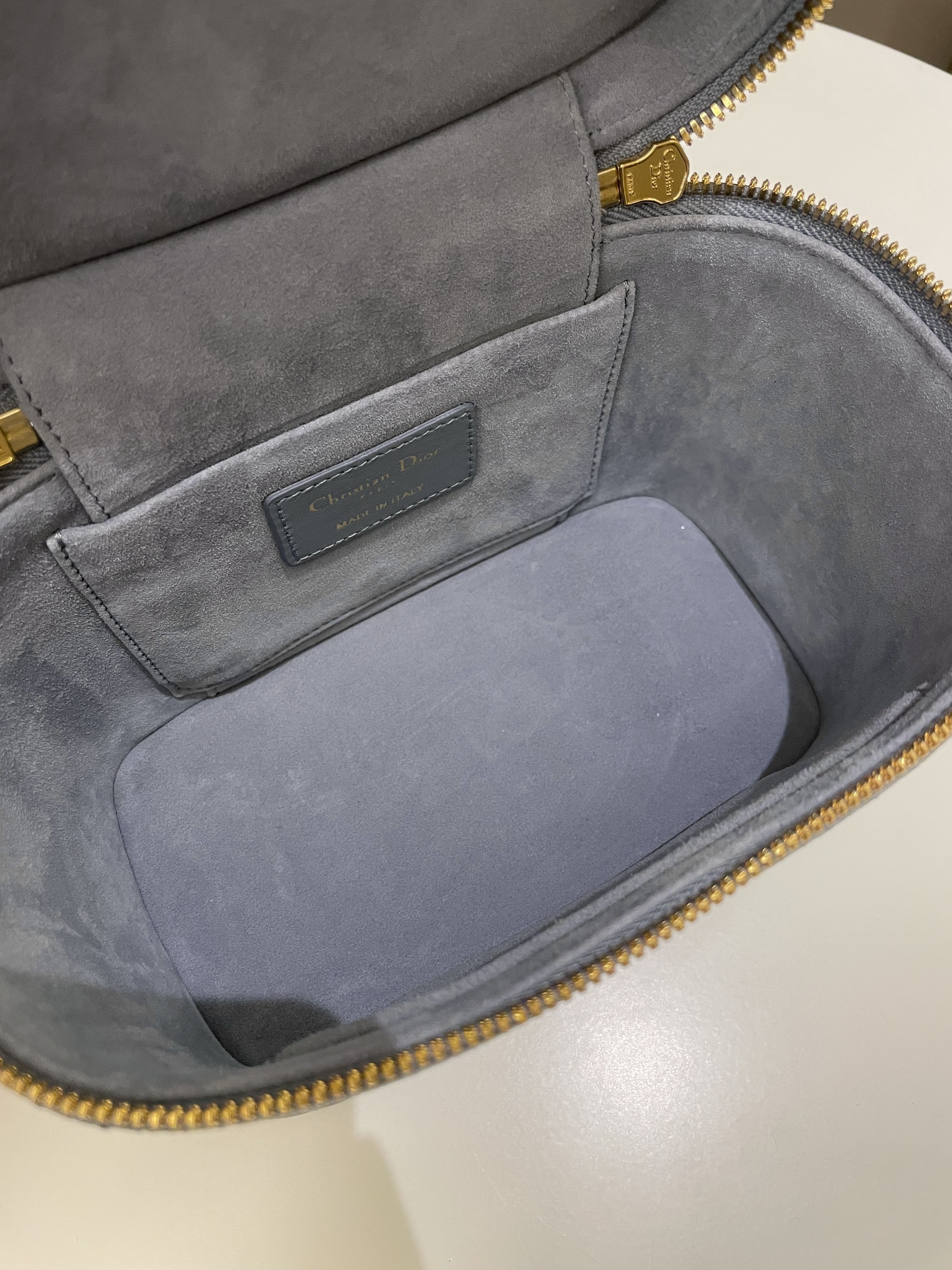 Dior Lady Dior Cannage Travel Vanity Cloud Blue