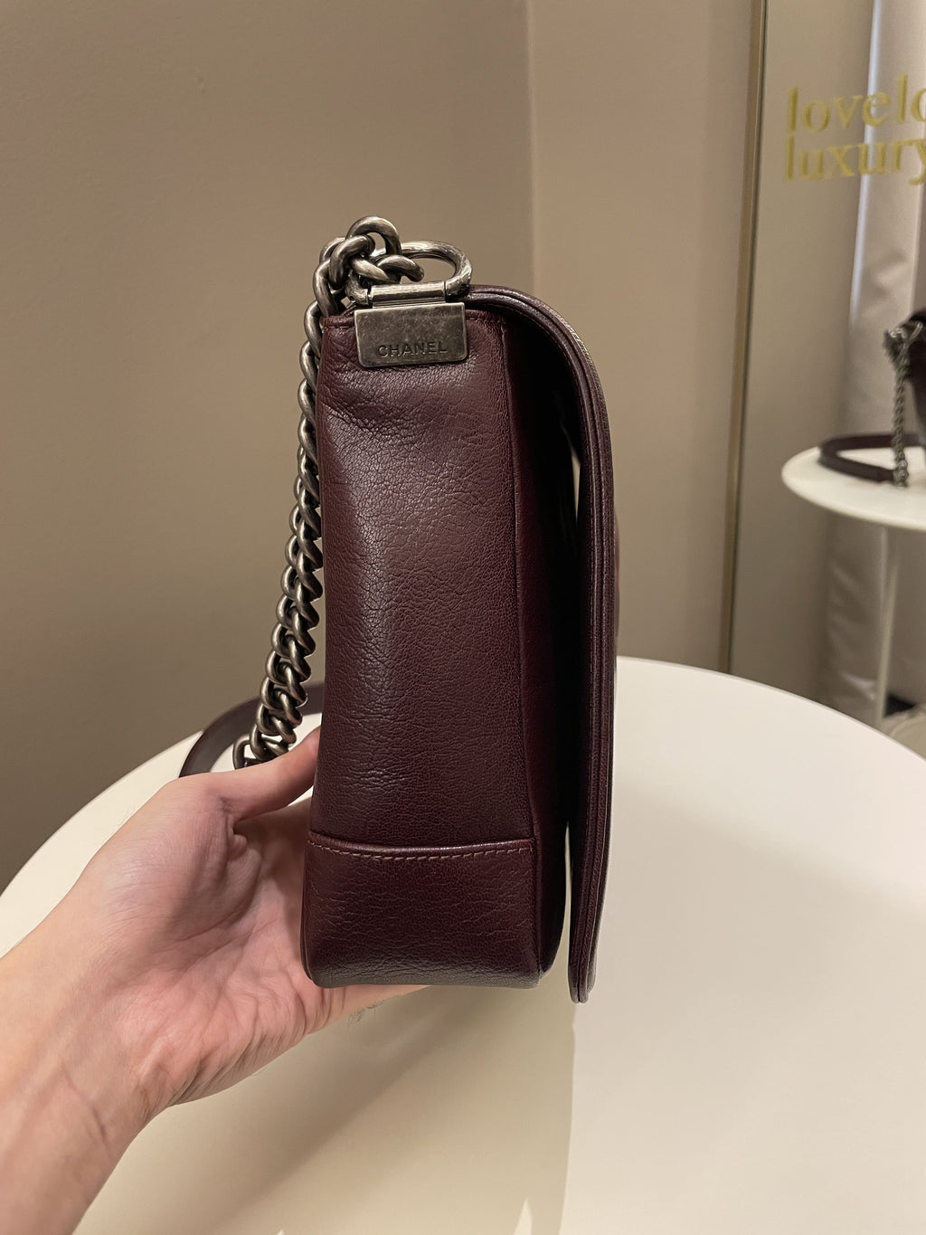 Chanel Quilted Boy Large Burgundy OmbrÃƒÆ’Ã‚Â© Calfskin